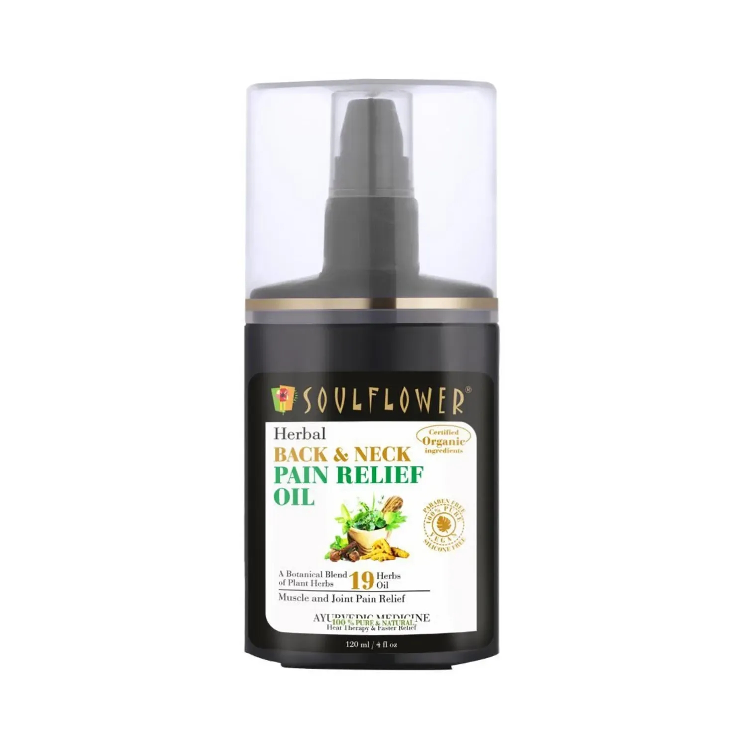 Soulflower | Soulflower Back & Neck Pain Relief Oil - (120ml)