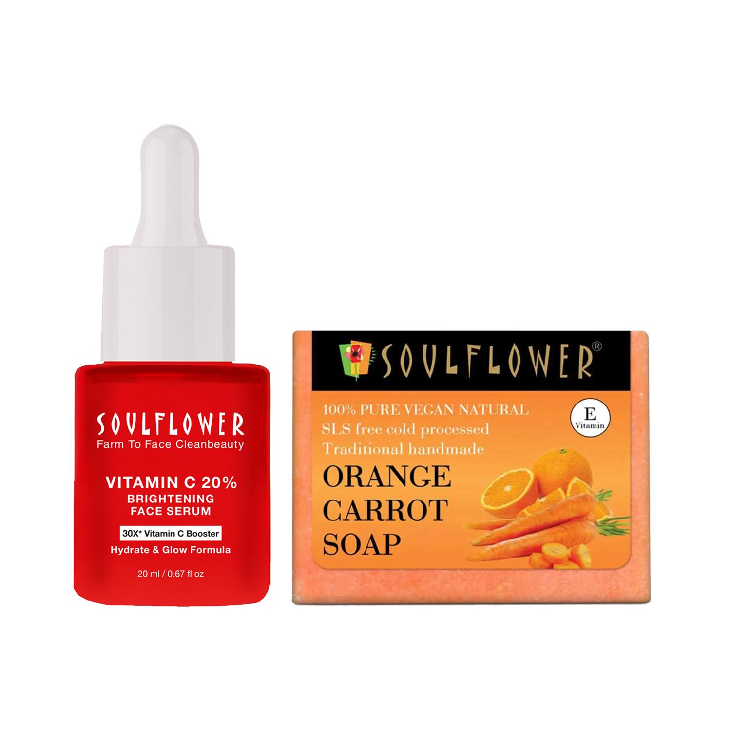 Soulflower | Soulflower Vitamin C & Carrot Soap Combo