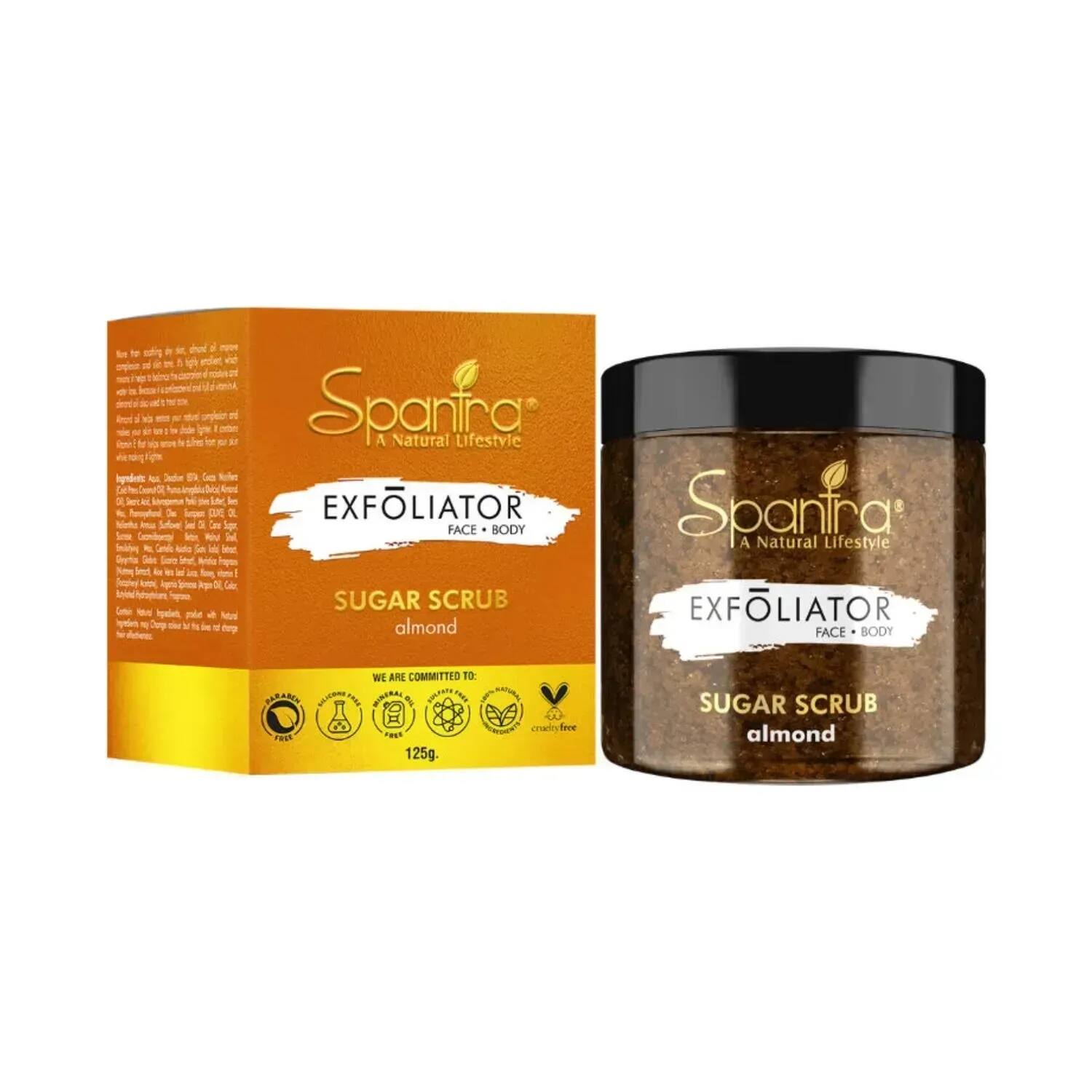 Spantra | Spantra Exfoliator Almond Sugar Scrub - (125g)