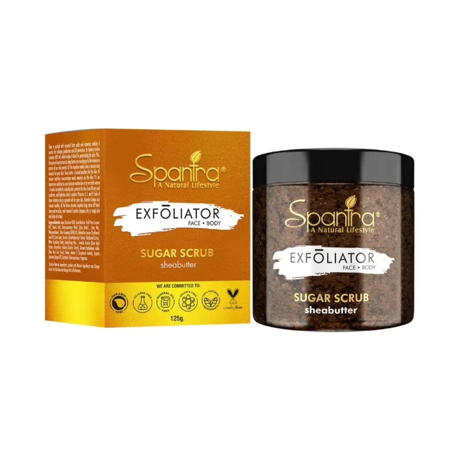 Spantra | Spantra Exfoliator Shea Butter Sugar Scrub - (125g)