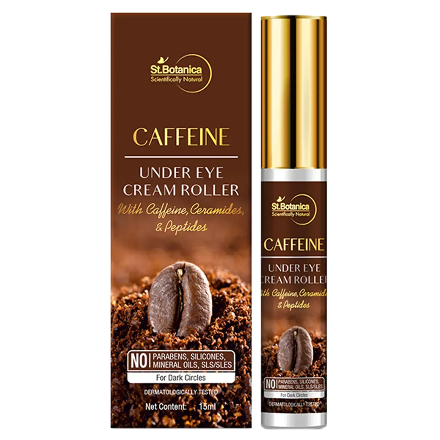 St.Botanica | St.Botanica Caffeine Under Eye Cream Roller - (15ml)