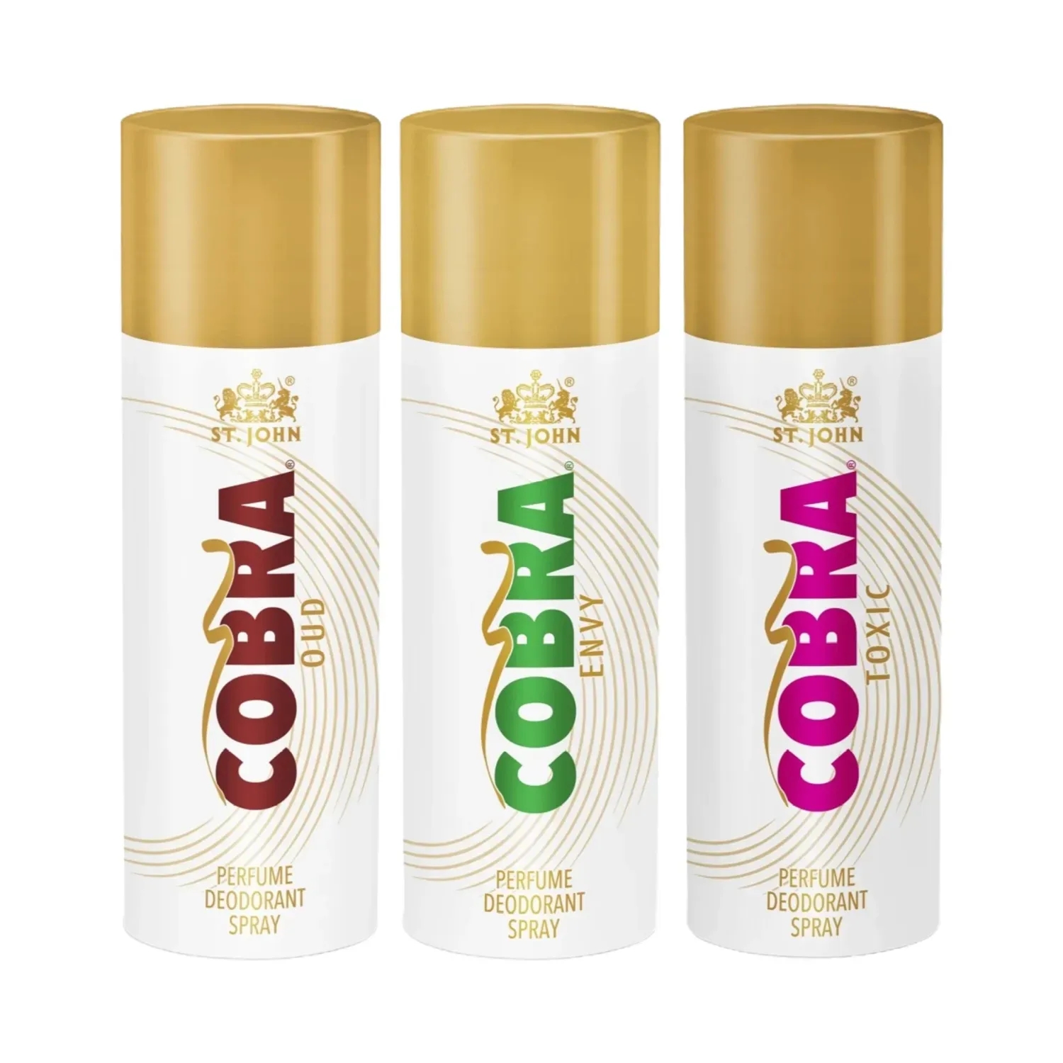 ST.JOHN | ST.JOHN Cobra Envy, Oud & Toxic parfum Deodorant Spray (3 Pcs)