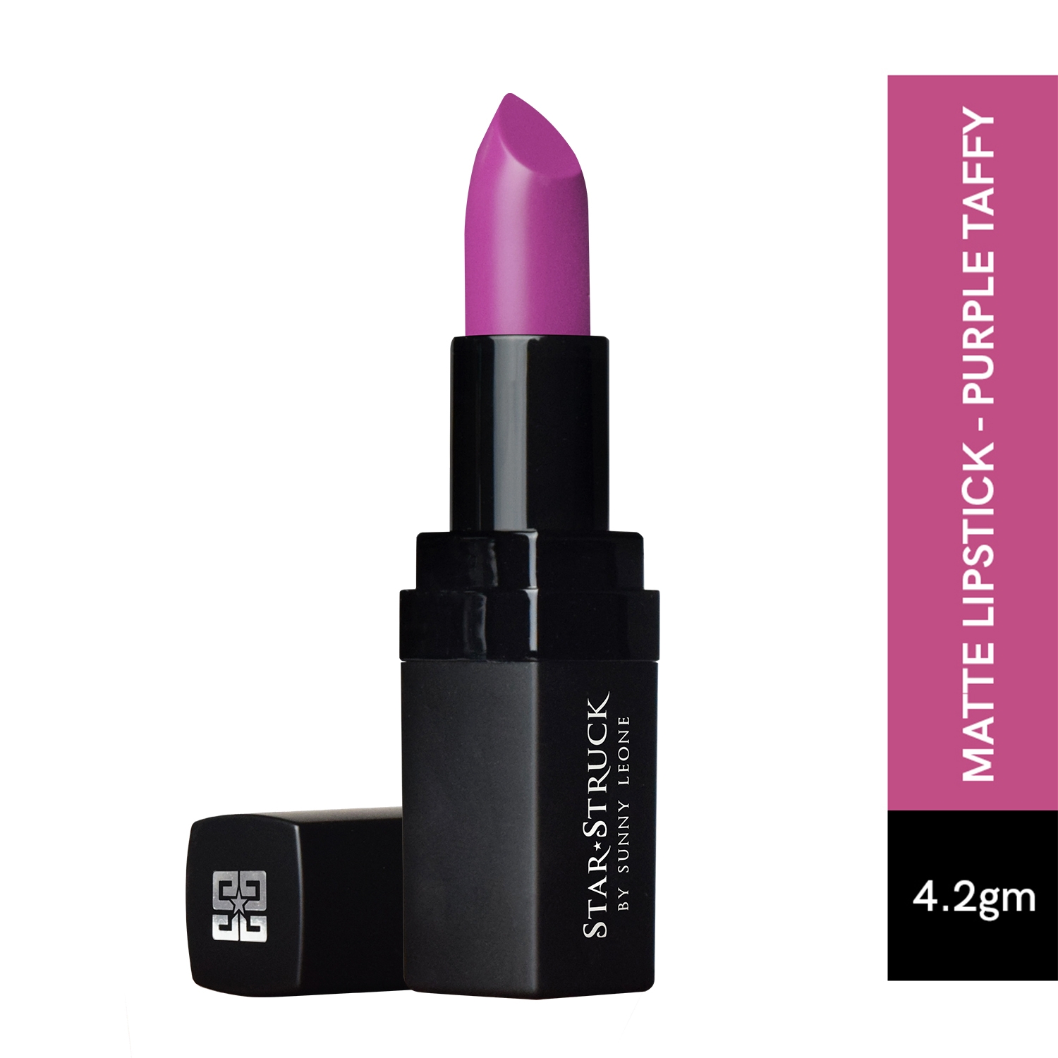 Star Struck by Sunny Leone Intense Matte Lipstick - Purple Taffy (4.2g)