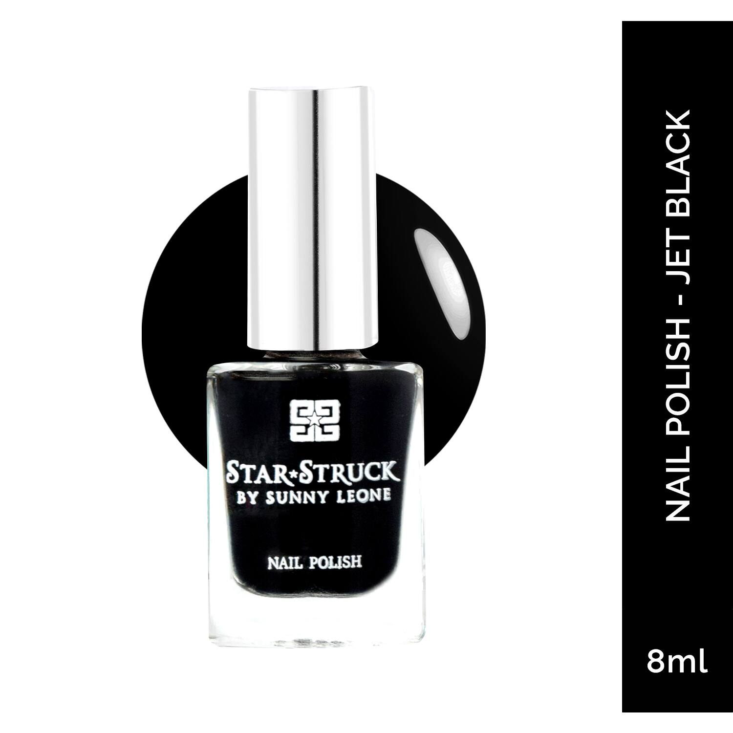 Star Struck by Sunny Leone | Star Struck by Sunny Leone Nail Polish - Jet Black (8ml)