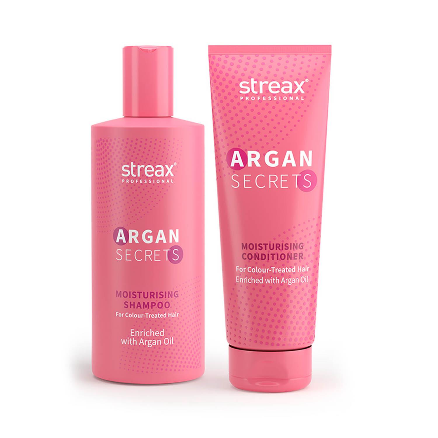 Streax Professional | Streax Professional Argan Secrets Shampoo + Conditioner Combo