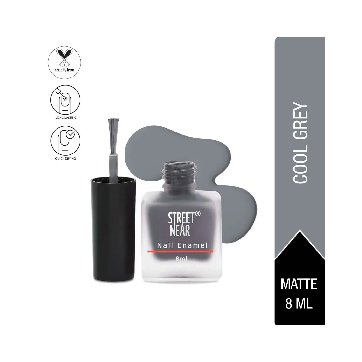Buy Stunning Nail Polish Grey, 11Ml Online In India At Discounted Prices