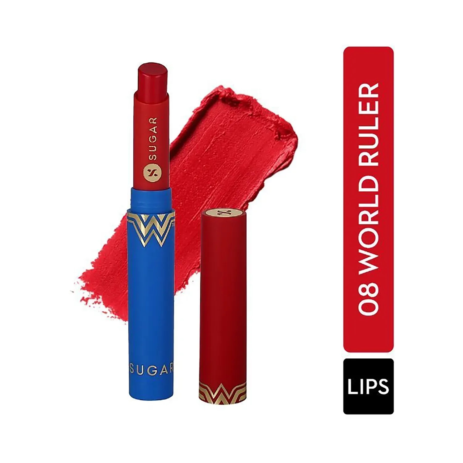 SUGAR Cosmetics | SUGAR Cosmetics Wonder Woman Creamy Matte Lipstick - 08 World Ruler (2g)