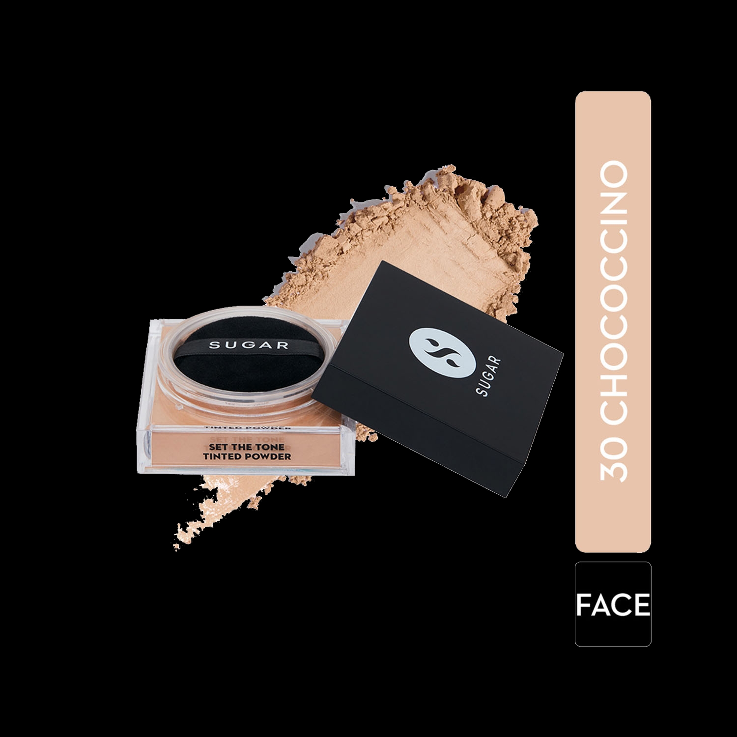 SUGAR Cosmetics | SUGAR Cosmetics Set The Tone Tinted Loose Powder - 30 Chococcino (Medium) (15g)
