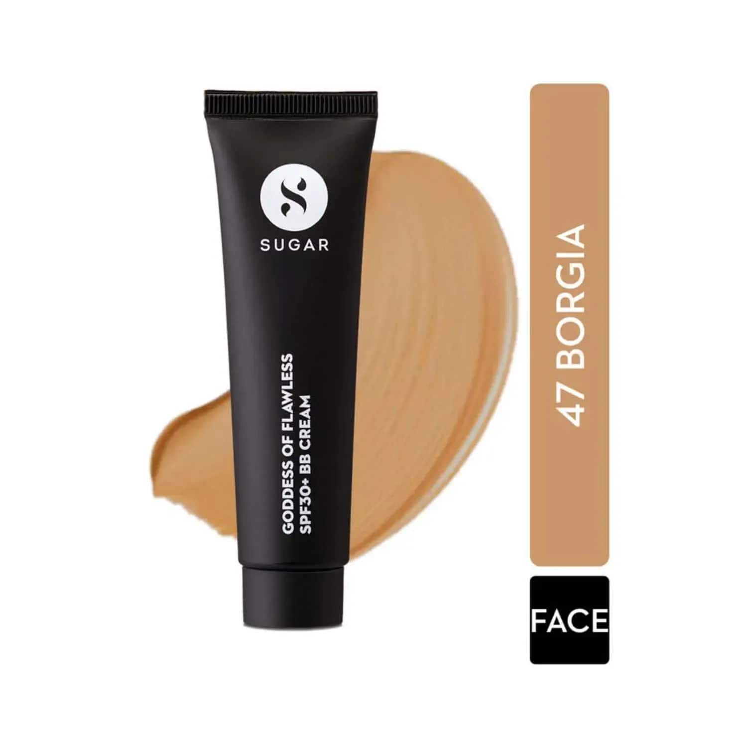 SUGAR Cosmetics | SUGAR Cosmetics Goddess Of Flawless SPF 30+ BB Cream - 47 Borgia (Medium Tan) (25ml)