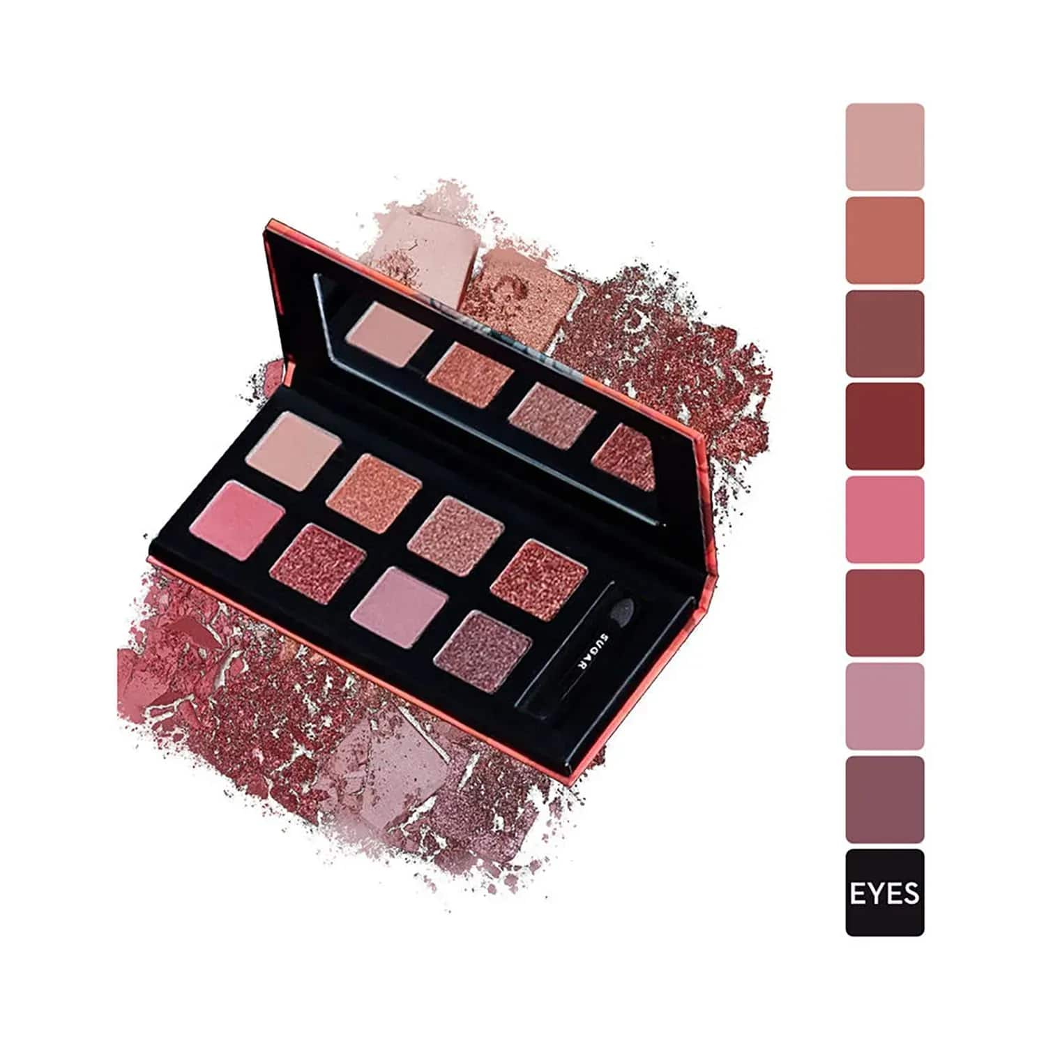 SUGAR Cosmetics | SUGAR Cosmetics Blend The Rules Eyeshadow Palette - 03 Fantasy (Mauve) (10.4g)