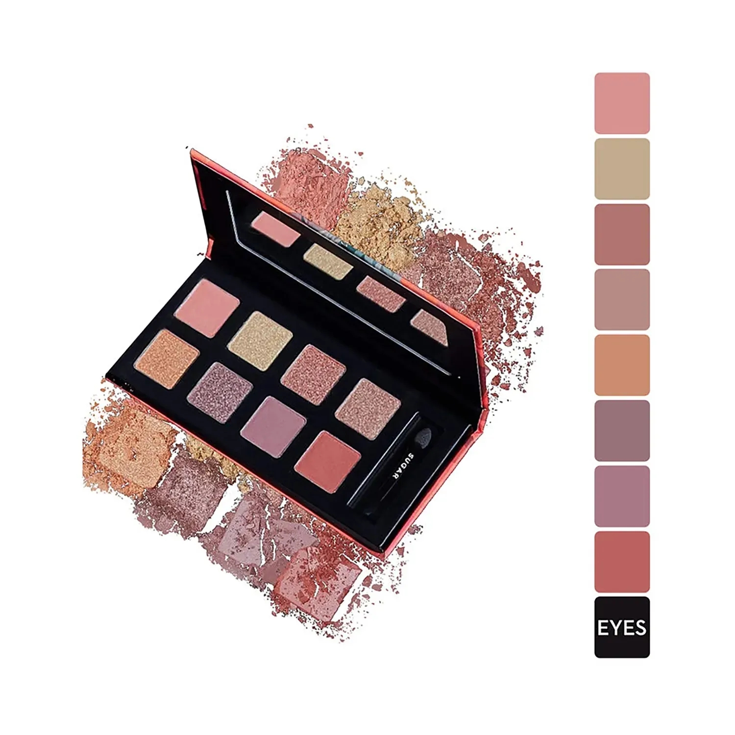 SUGAR Cosmetics | SUGAR Cosmetics Blend The Rules Eyeshadow Palette - 04 Fetish (Nudes) (10.4g)