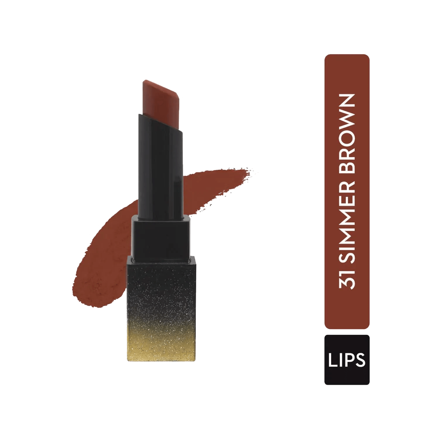 SUGAR Cosmetics | SUGAR Cosmetics Nothing Else Matter Longwear Lipstick - 31 Simmer Brown (Milk Chocolate Brown/ Almond Brown) (3.5g)