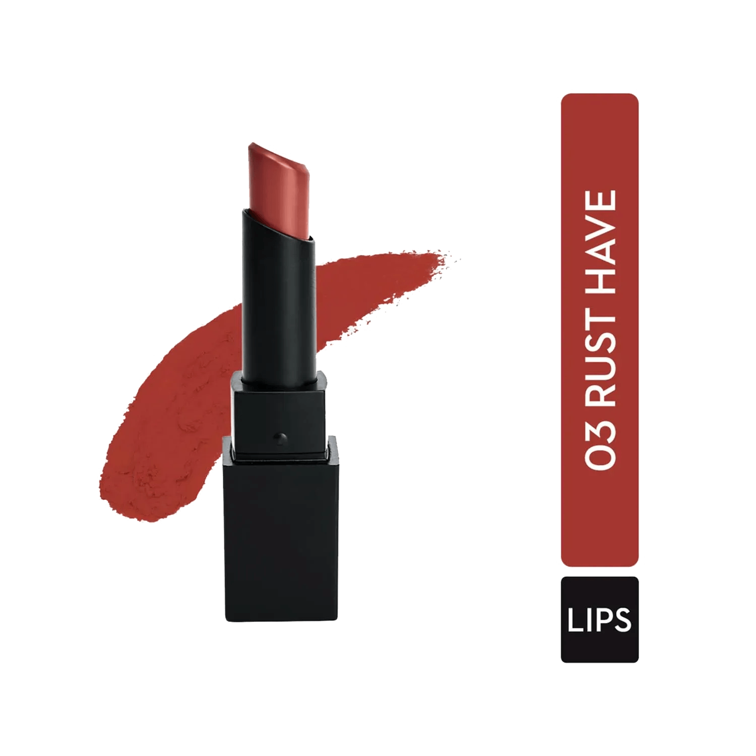 SUGAR Cosmetics | SUGAR Cosmetics Nothing Else Matter Longwear Lipstick - 03 Rust Have (Subtle Burnt Red) (3.5g)