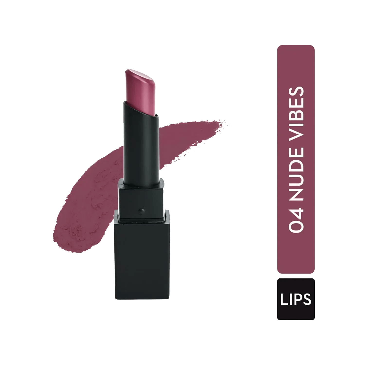 SUGAR Cosmetics | SUGAR Cosmetics Nothing Else Matter Longwear Lipstick - 04 Nude Vibes (Mauve Nude) (3.5g)