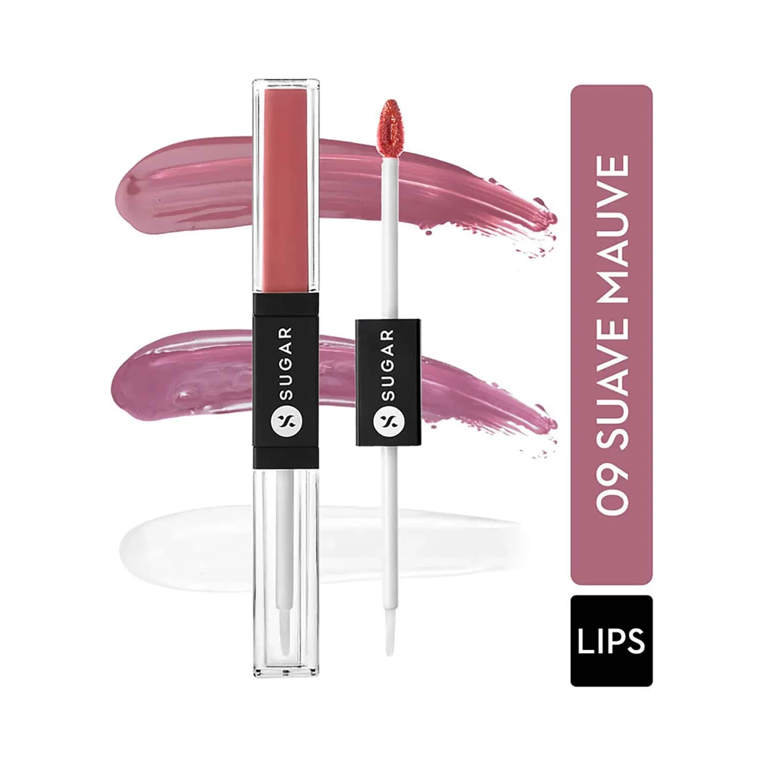 SUGAR Cosmetics | SUGAR Cosmetics Smudge Me Not Lip Duo - 09 Suave Mauve (Mauve) (3.5ml)