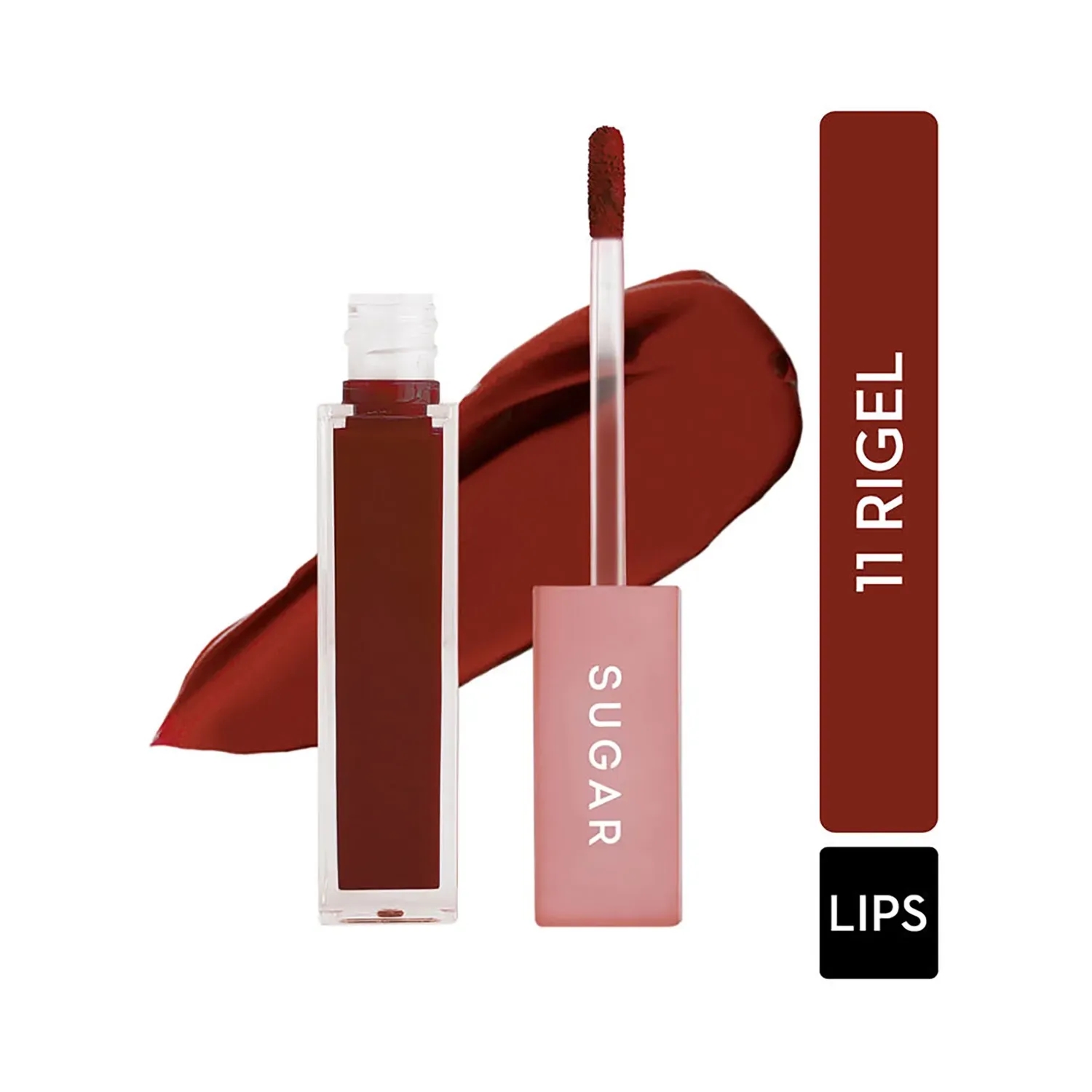 SUGAR Cosmetics | SUGAR Cosmetics Mettle Liquid Lipstick - 11 Rigel (Rusty Orange) (7ml)