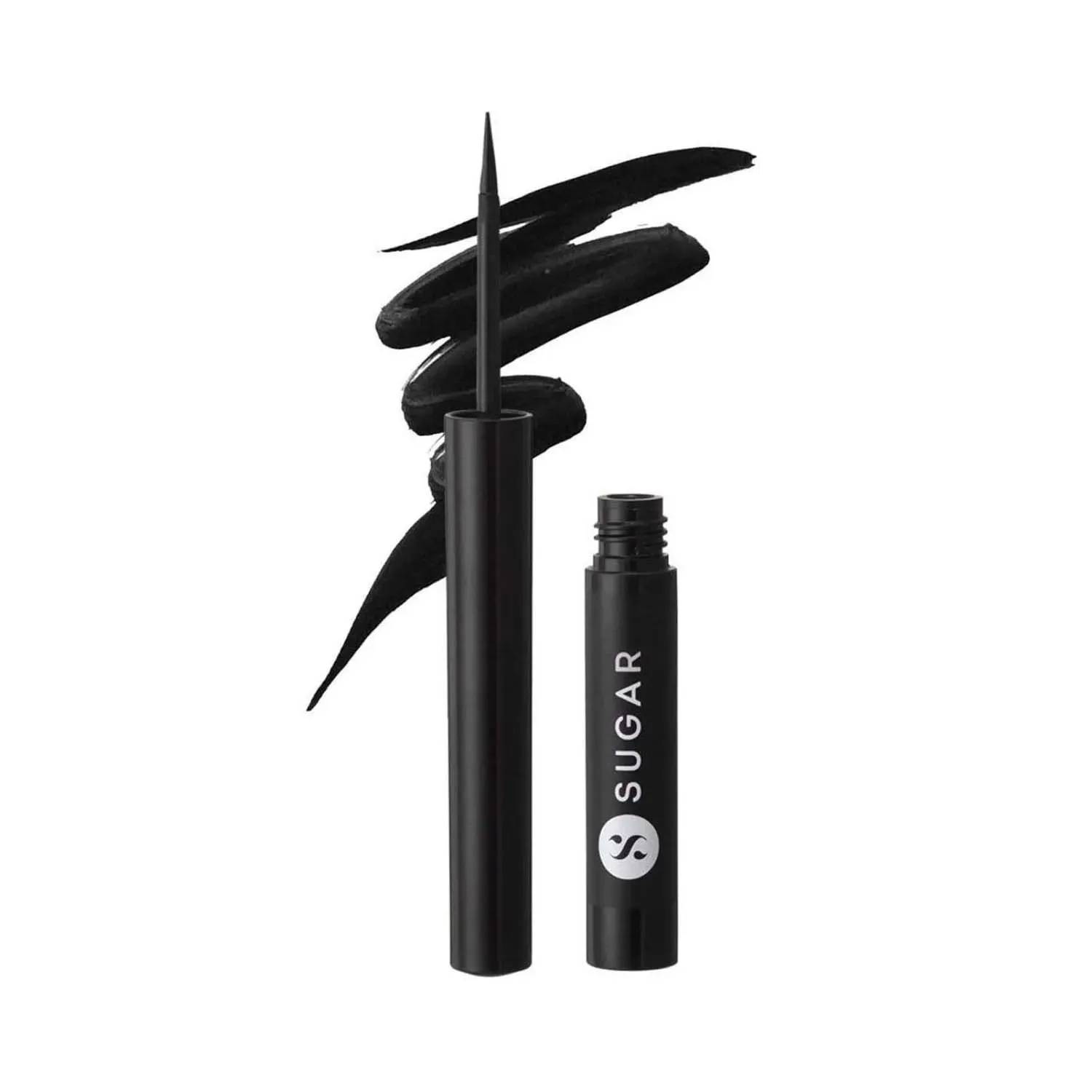 SUGAR Cosmetics | SUGAR Cosmetics Eye Warned You So! Double Matte Eyeliner - 01 Black Swan (Black) (1.7ml)