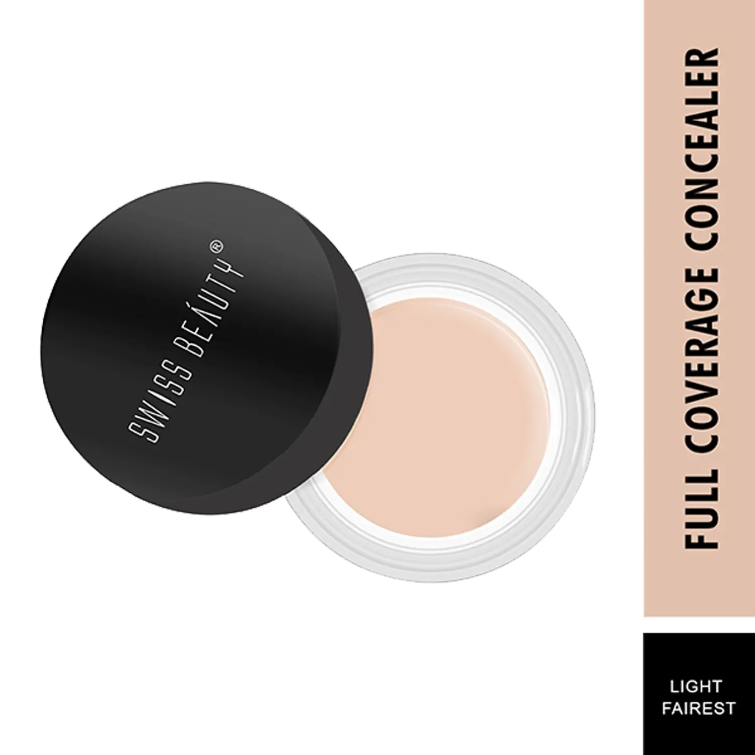 Swiss Beauty | Swiss Beauty Full Coverage Creamy Concealer - Light Fairest (10g)