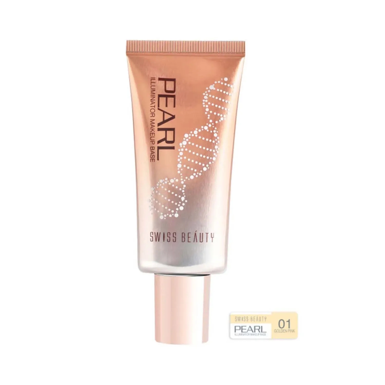 Swiss Beauty | Swiss Beauty Pearl Illuminator Makeup Base - 01 Golden Pink (35g)