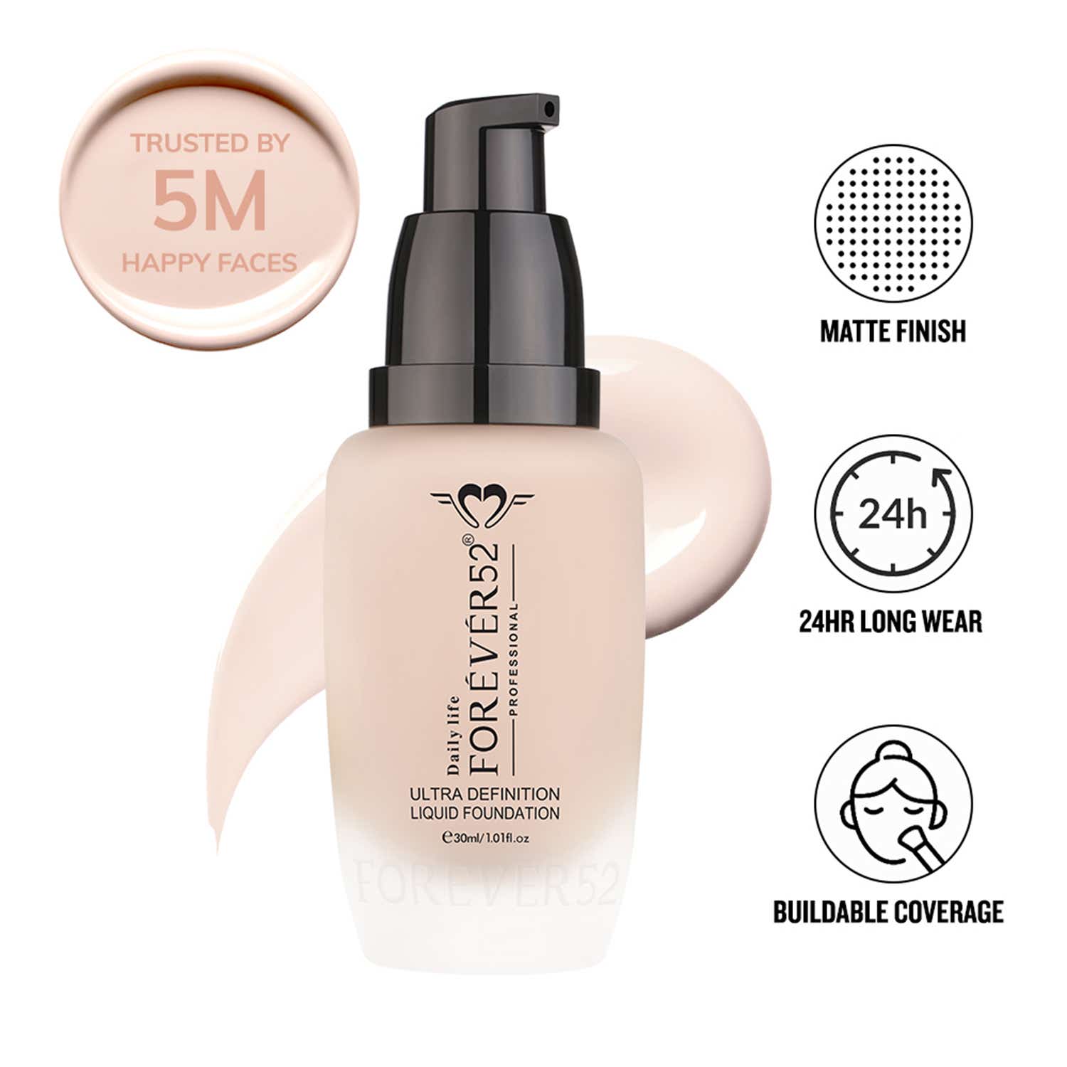 Daily Life Forever52 | Daily Life Forever52 Ultra Definition Liquid Foundation - FLF009 Cream Pie (30 ml)