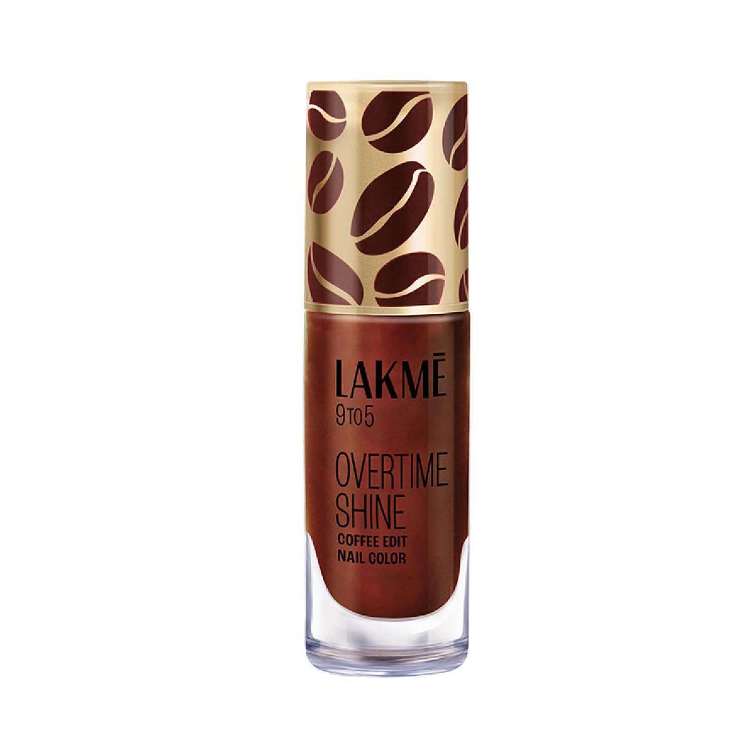 Lakme | Lakme 9 to 5 Overtime Shine Nail Polish Coffee Edit - 10 Espresso Shot (6 ml)