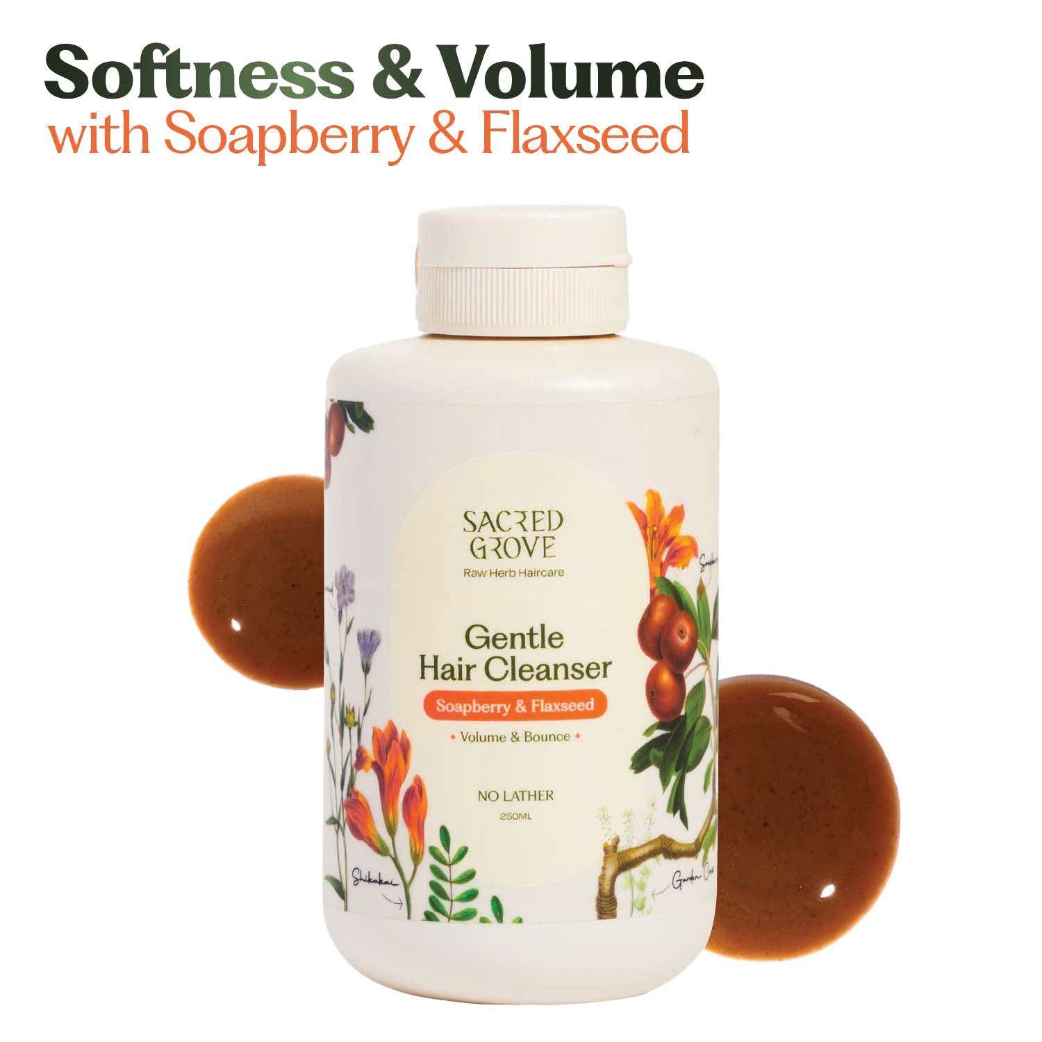 Sacred Grove | Sacred Grove Hair Cleanser with Reetha Herbal Shampoo (250 ml)