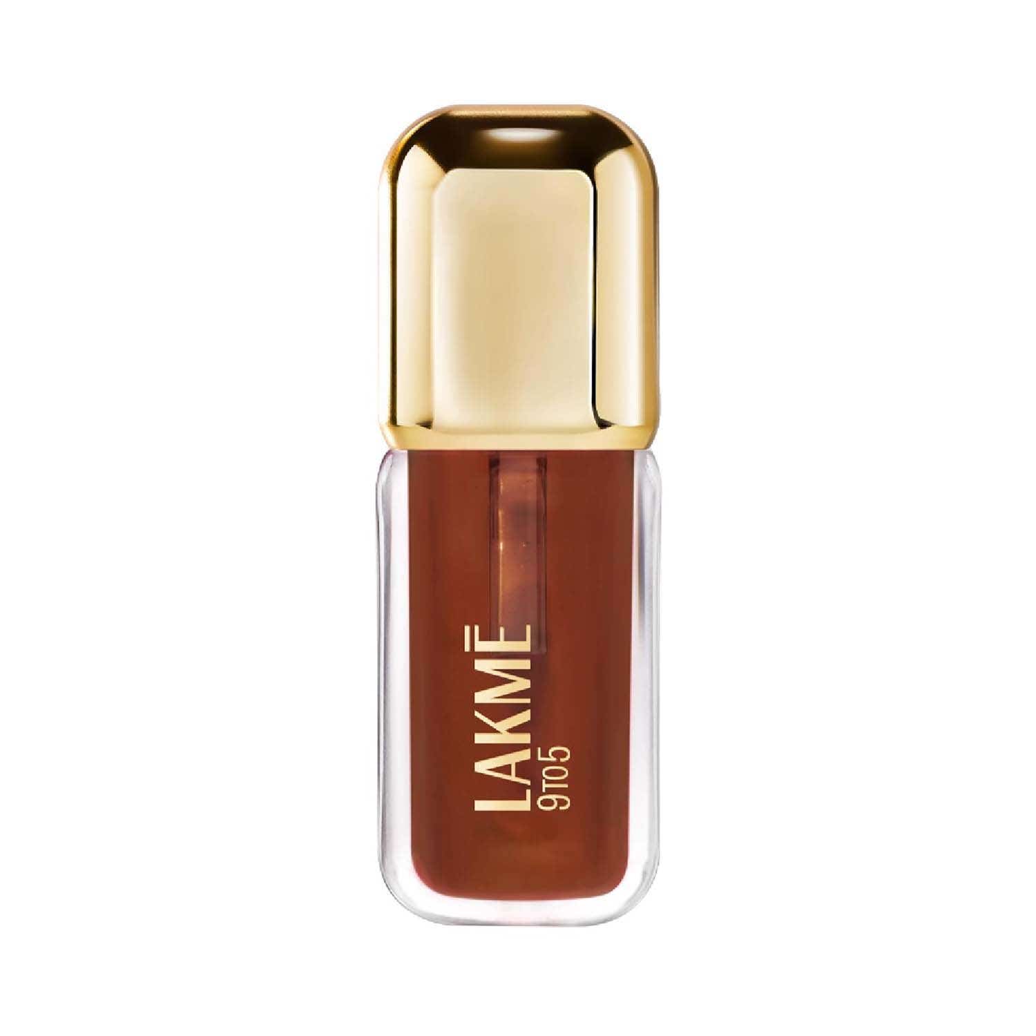 Lakme | Lakme 9to5 HyaGloss Powerplump Lip Oil - 304 Monday Mocha (4.2 ml)