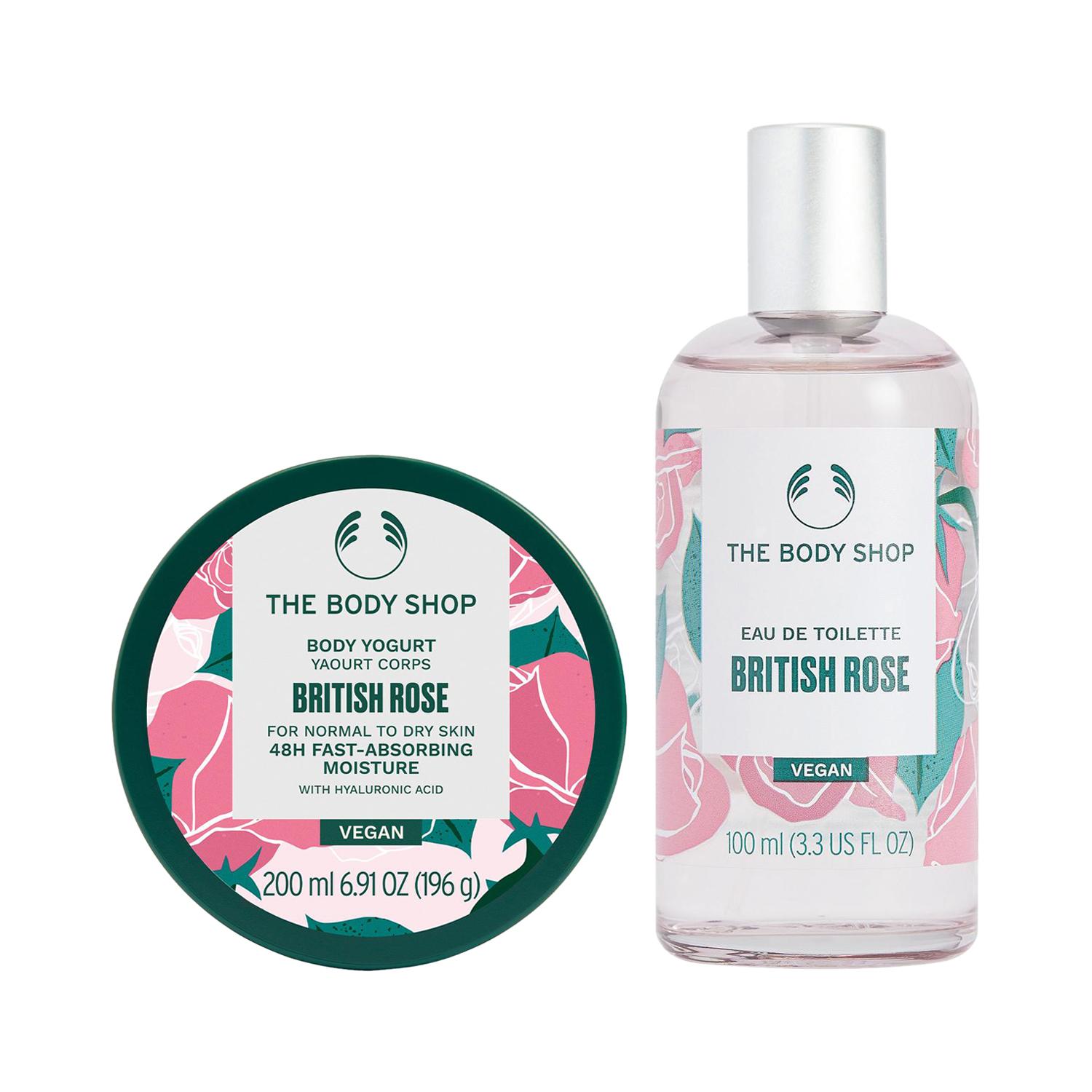 The Body Shop | The Body Shop British Rose Body Yogurt & Eau De Toilette Combo