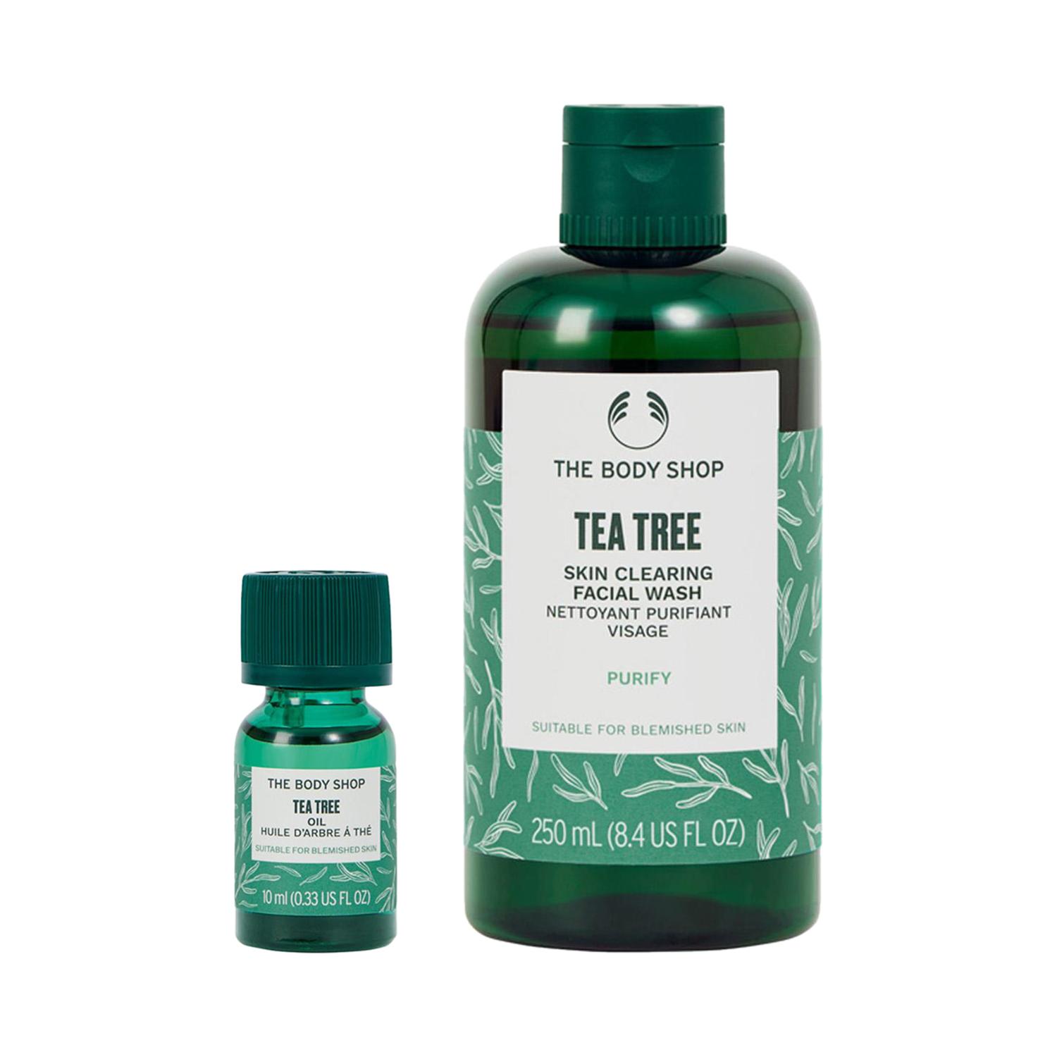 The Body Shop | The Body Shop Tea Tree Facial Wash & Face Oil Combo
