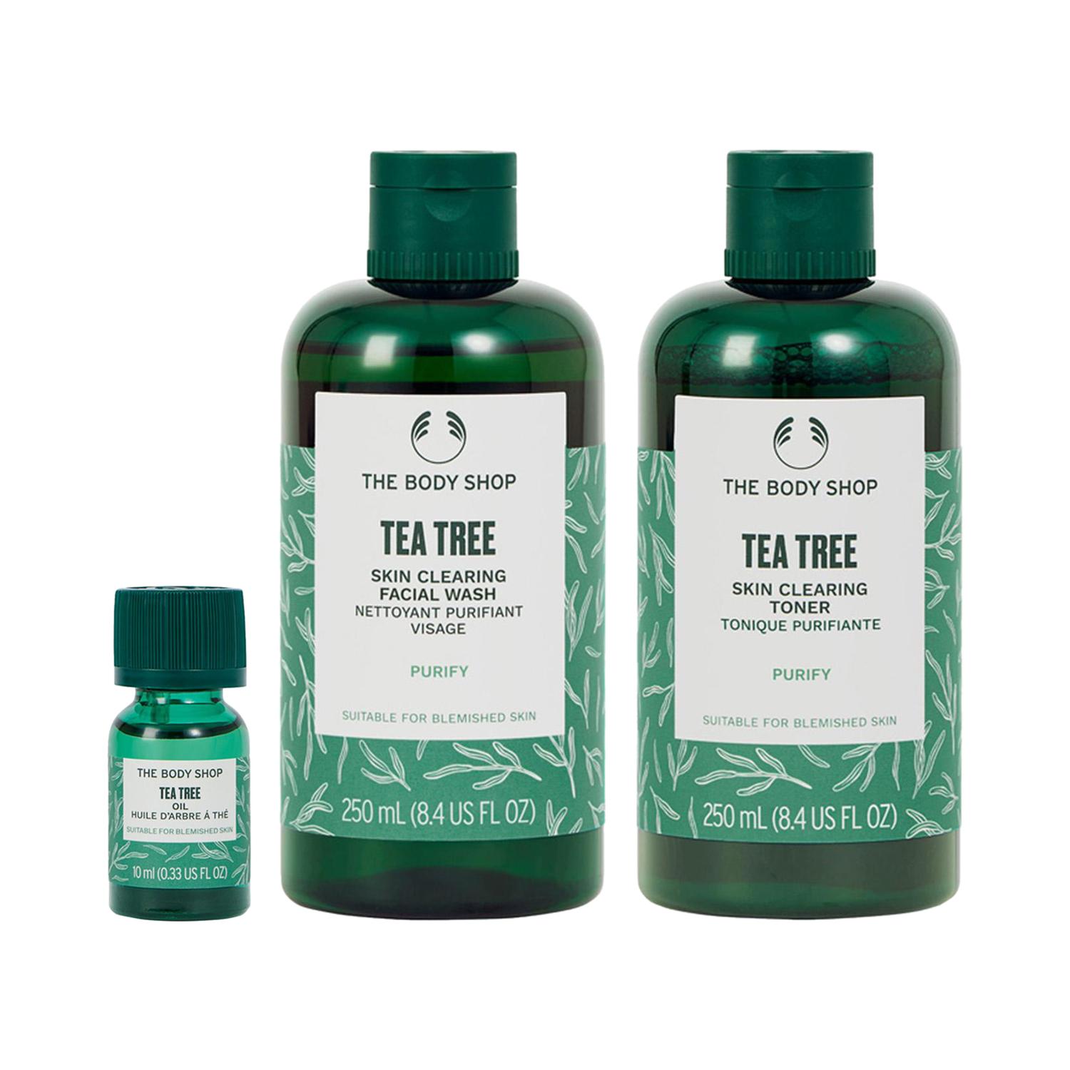 The Body Shop | The Body Shop Tea Tree Facial Wash, Toner & Oil Combo