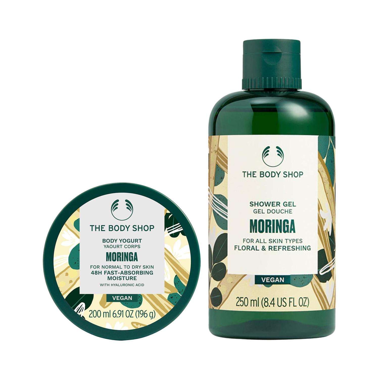 The Body Shop | The Body Shop Moringa Shower Gel & Body Yogurt Combo