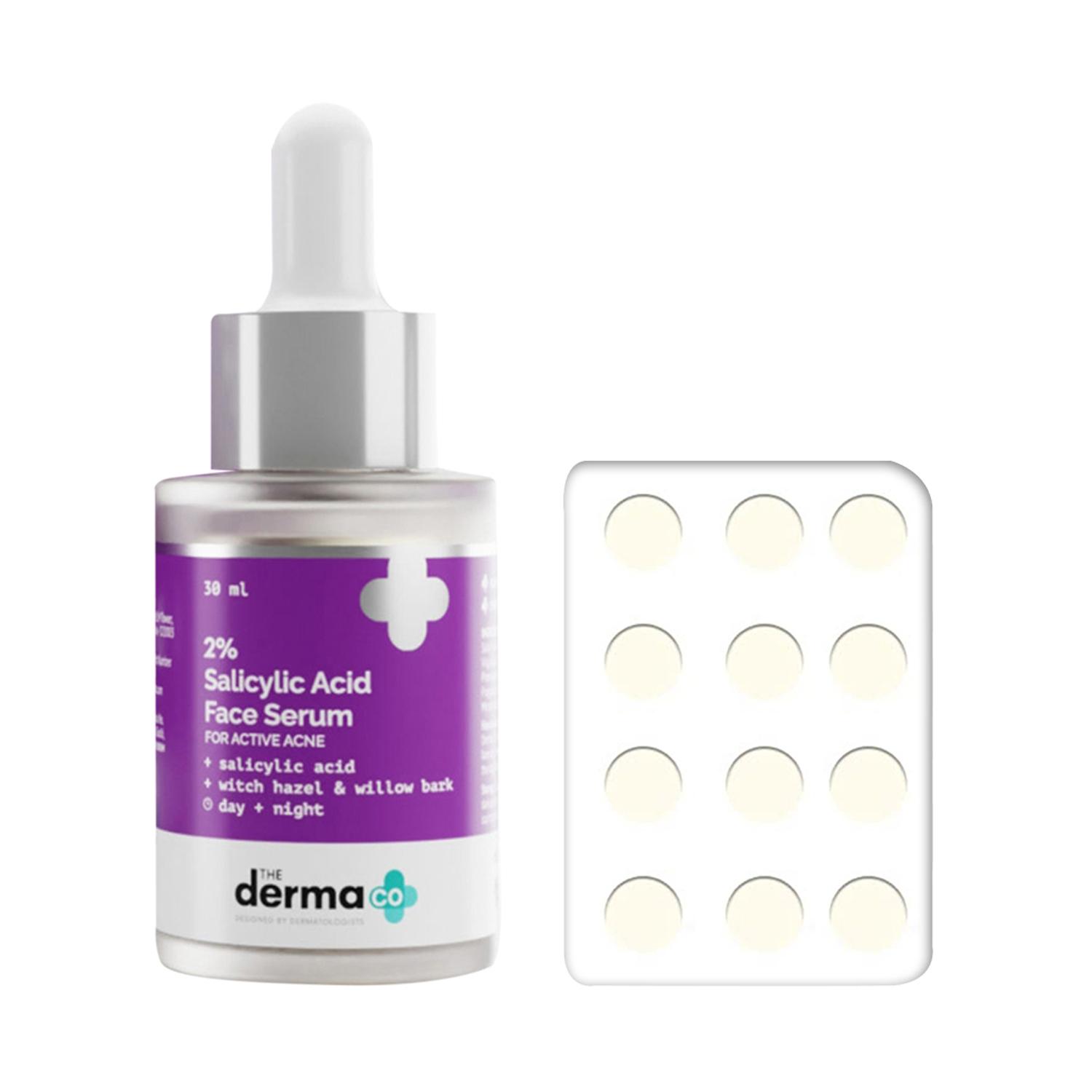 The Derma Co | The Derma Co. Anti-Acne Serum & Patches Combo