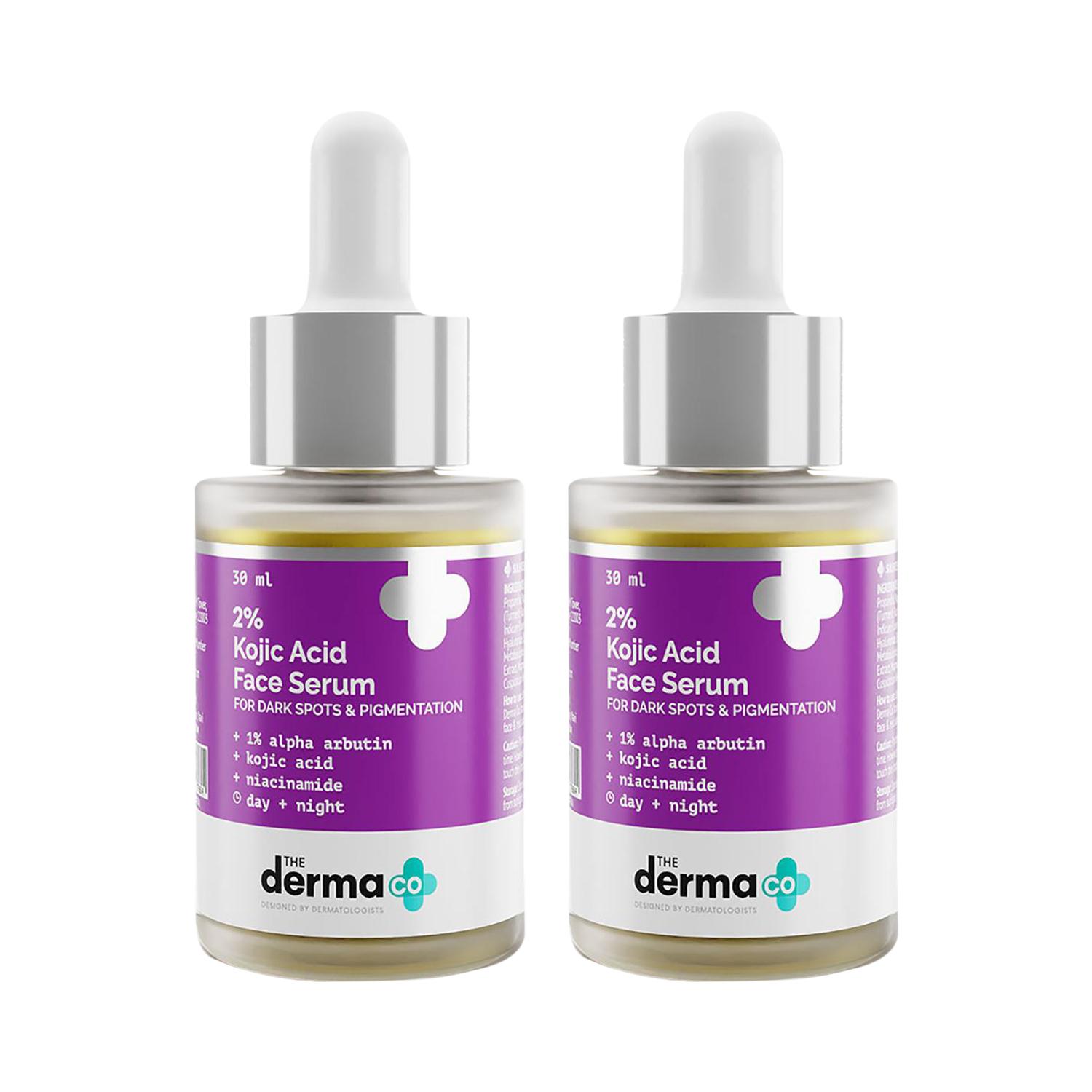 The Derma Co | The Derma Co 2% Kojic Acid Face Serum Combo Pack of 2 (30ml)