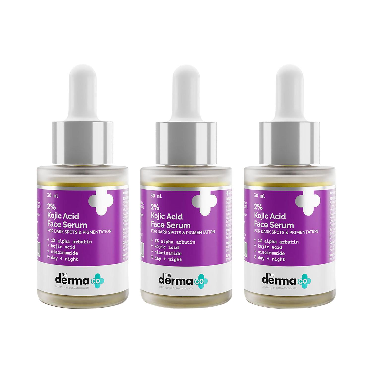 The Derma Co | The Derma Co 2% Kojic Acid Face Serum Combo Pack of 3 (30ml)