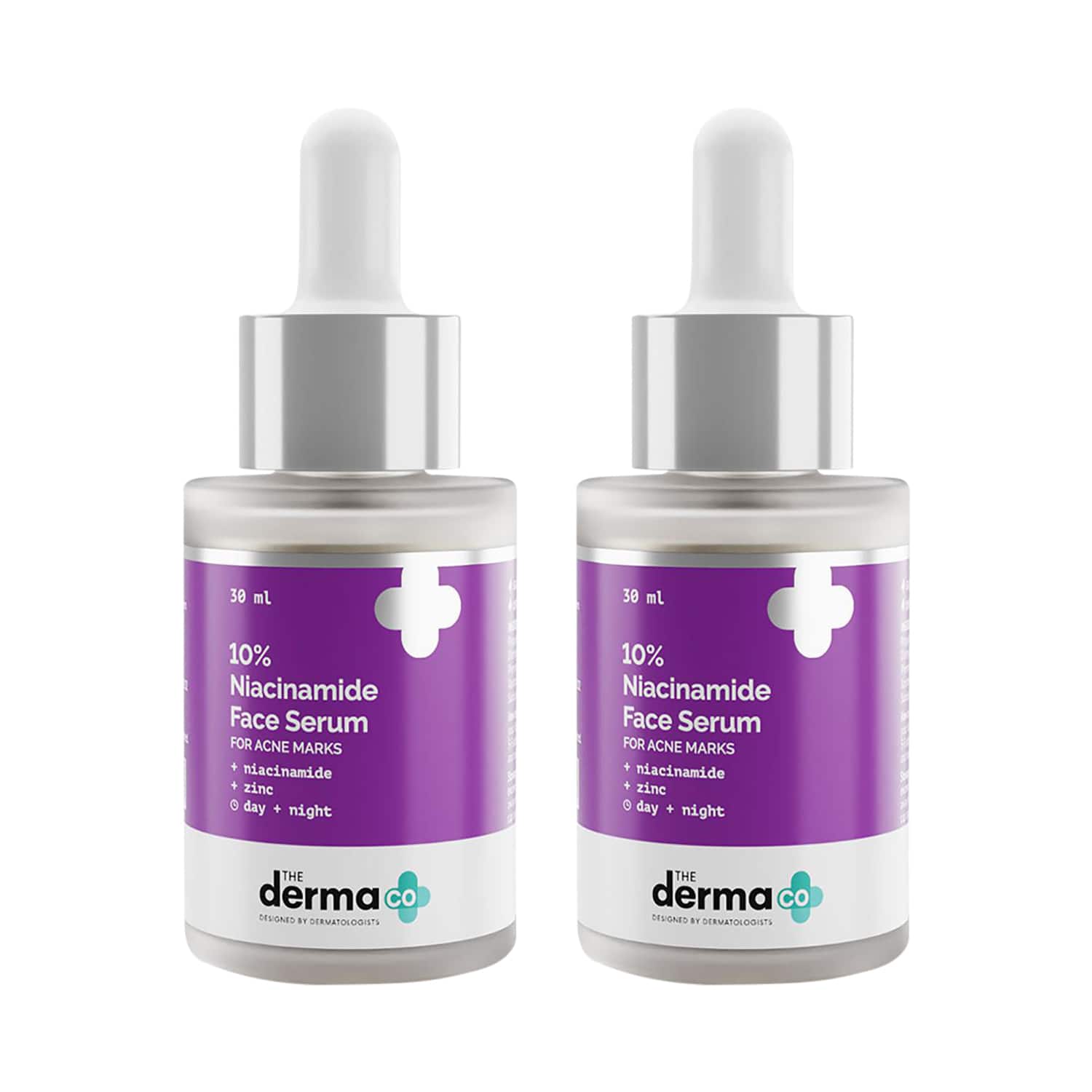 The Derma Co | The Derma Co 10% Niacinamide Face Serum Combo Pack of 2 (30ml)