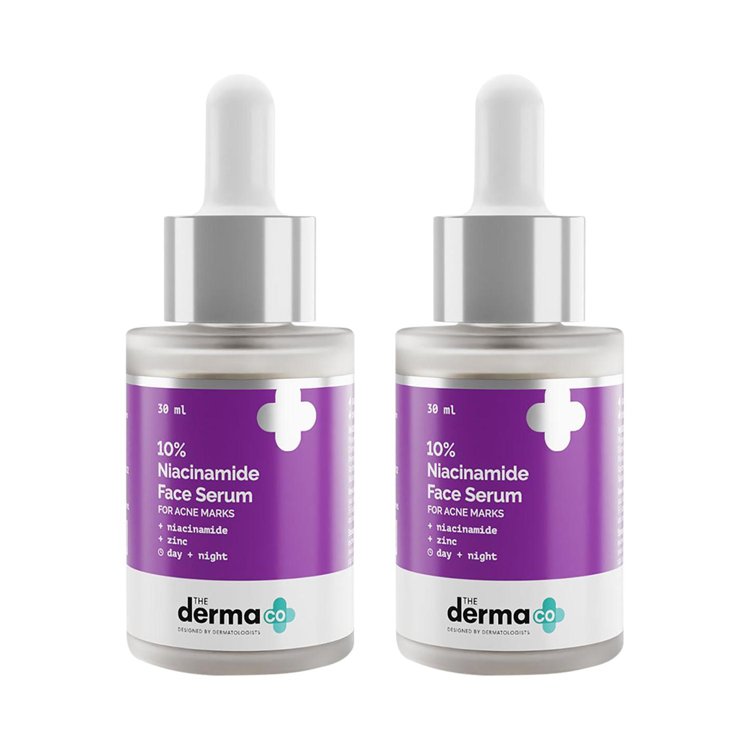 The Derma Co | The Derma Co 10% Niacinamide Face Serum Combo Pack of 2 (30ml)