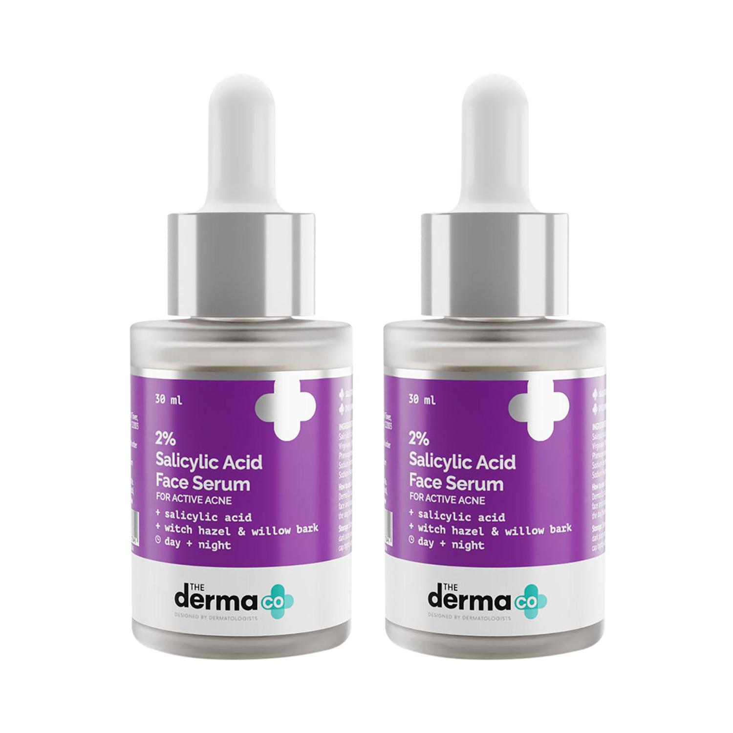 The Derma Co | The Derma Co 2% Salicylic Acid Face Serum Combo Pack of 2 (30ml)