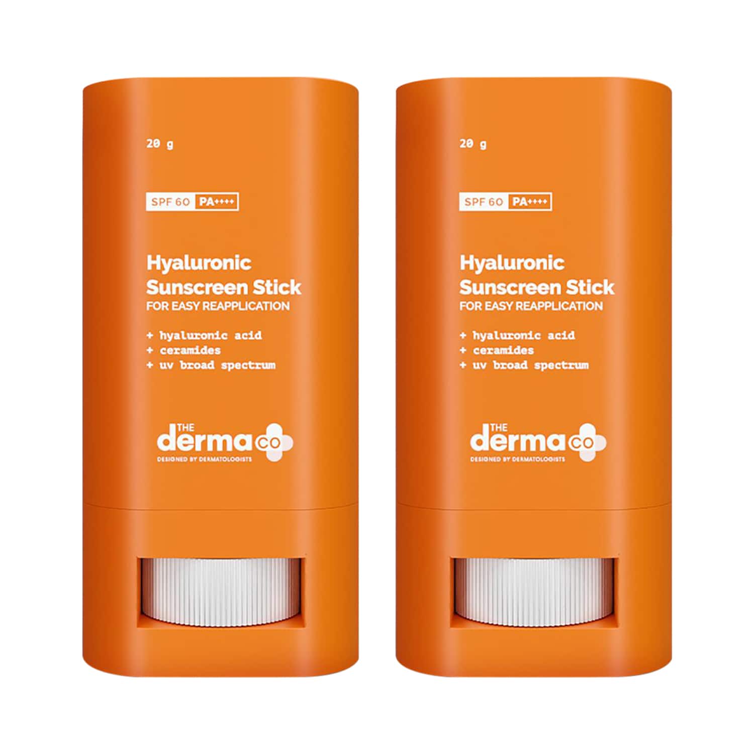 The Derma Co | The Derma Co Hyaluronic Sunscreen Stick for Easy Reapplication with SPF 60 Pa++ Combo (20g)