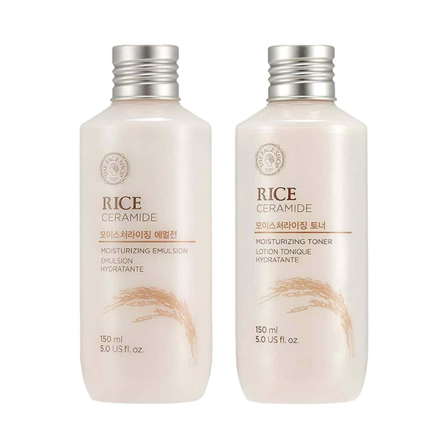 The Face Shop | The Face Shop 2-Step Rice and Ceramide Moisturizing Combo