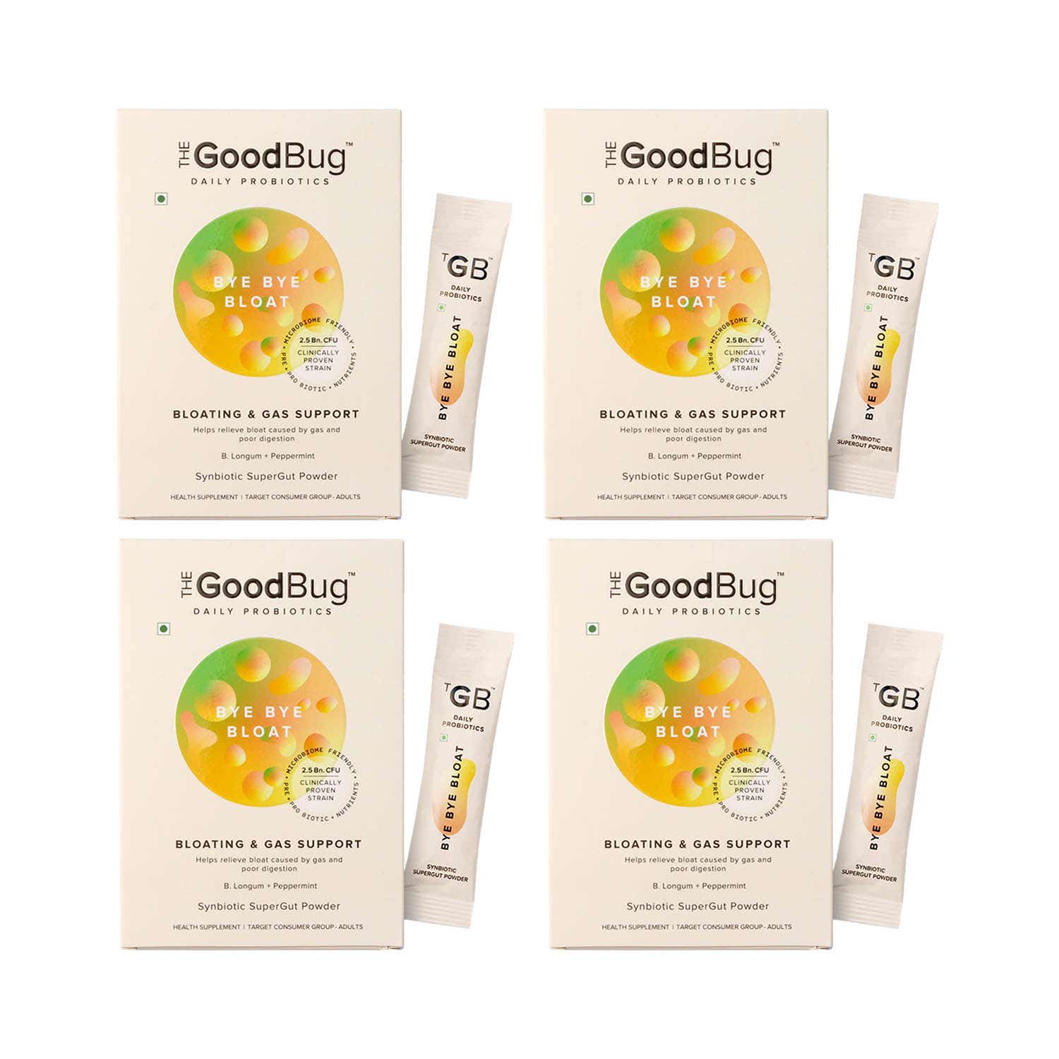 The Good Bug Bye Bye Bloat Supergut Powder For Bloating & Gas Support ...