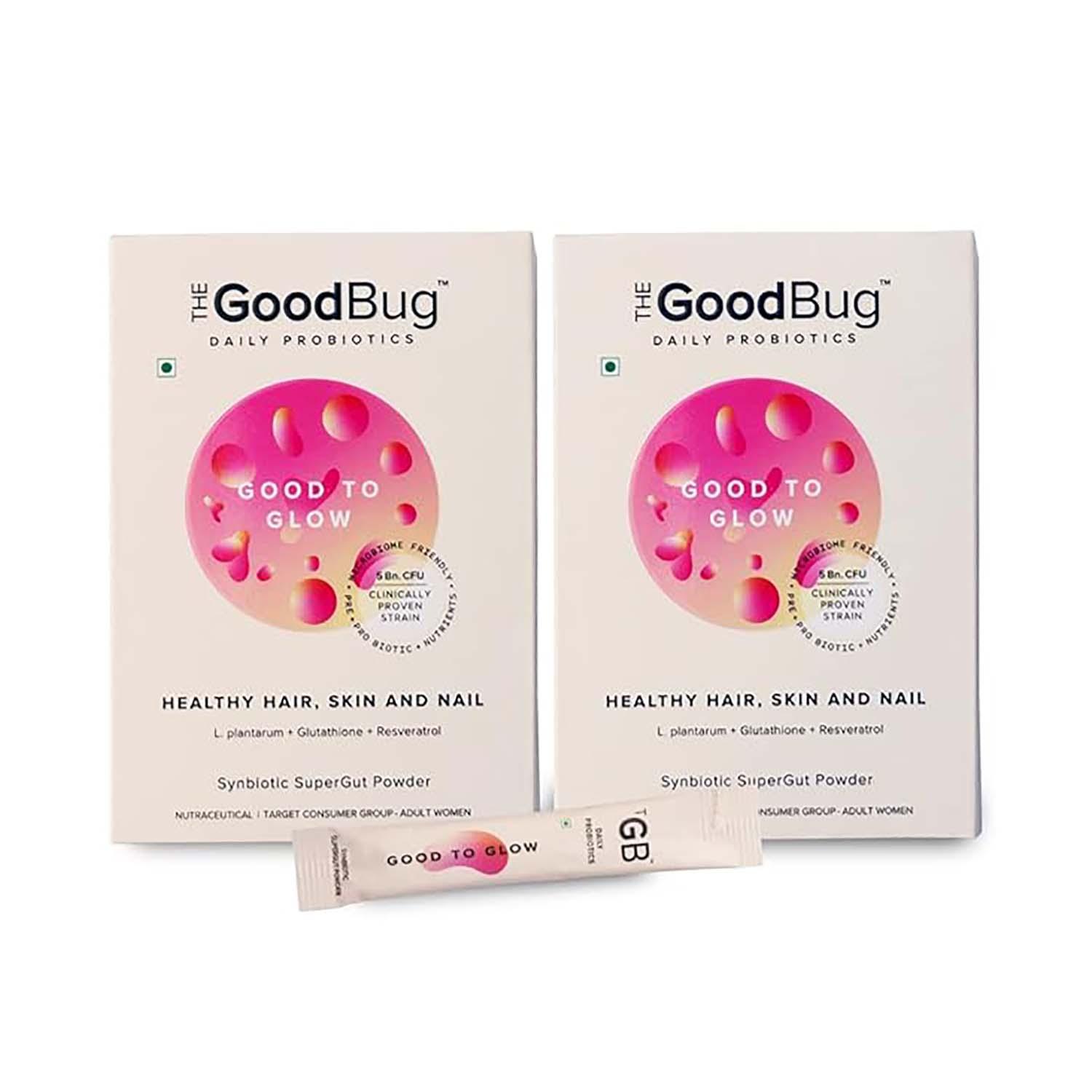 The Good Bug | The Good Bug Good To Glow Supergut Powder (Pack Of 2 x 15 Sachet) Combo