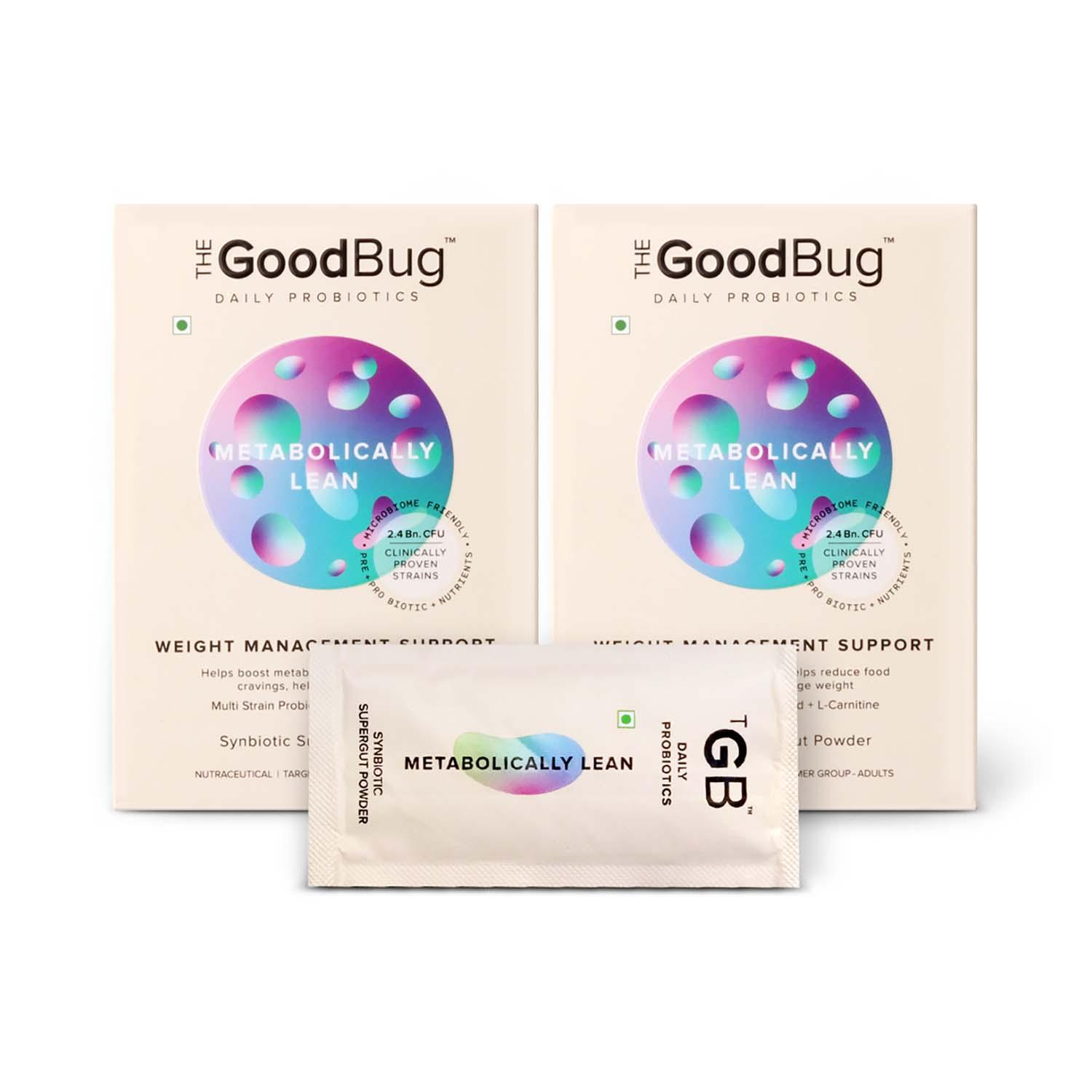 The Good Bug | The Good Bug Metabolically Lean Supergut Powder For Weight Management (Pack Of 2 x 15 Sachet) Combo