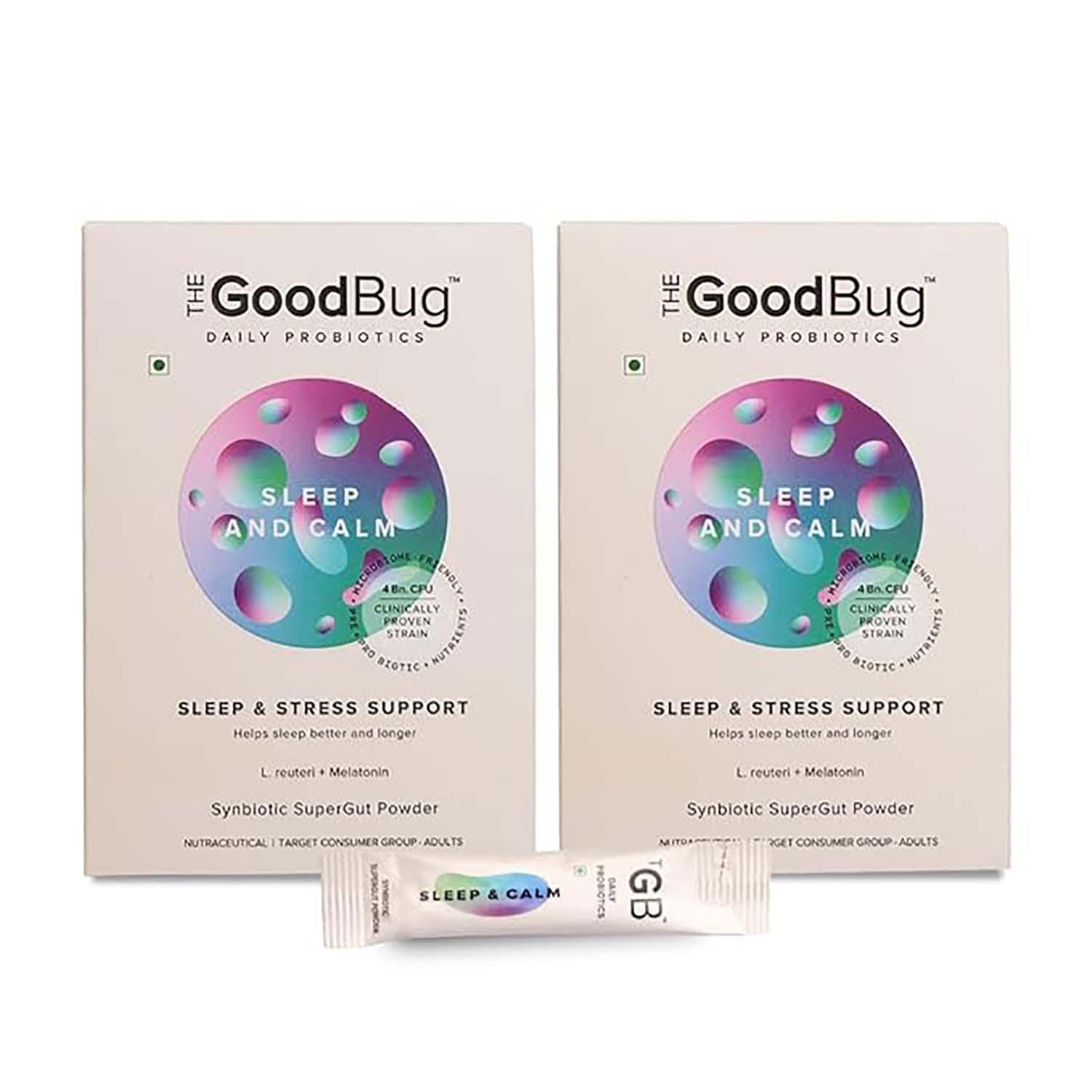 The Good Bug | The Good Bug Sleep And Calm Supergut Powder For Sleep & Stress (Pack Of 2 x 15 Sachet) Combo