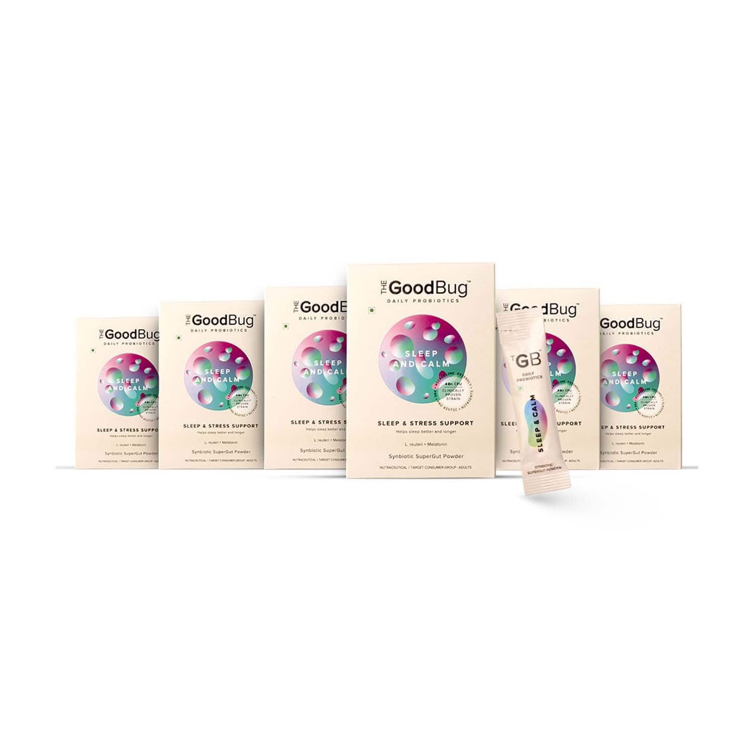 The Good Bug | The Good Bug Sleep And Calm Supergut Powder For Sleep & Stress (Pack Of 6 x 15 Sachet) Combo