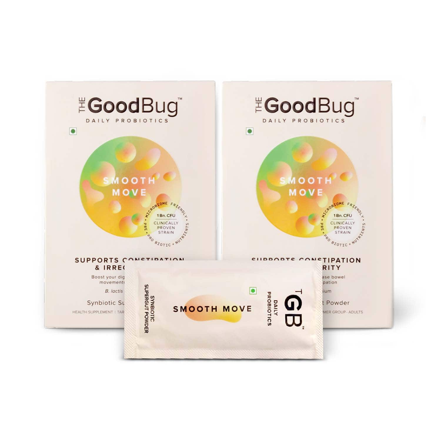 The Good Bug | The Good Bug Smooth Move Supergut Powder For Irregularity (Pack Of 2 x 15 Sachet) Combo