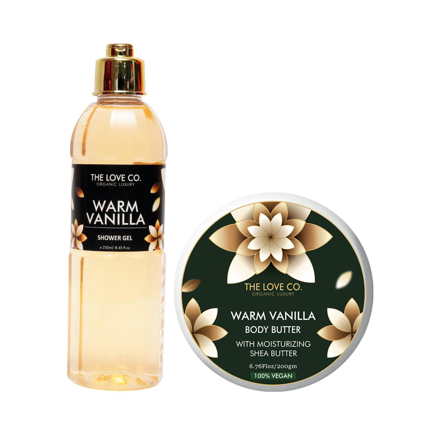 THE LOVE CO. | The Love Co. Luxury Warm Vanilla Body Wash + Body Lotion Combo (Pack of 2)