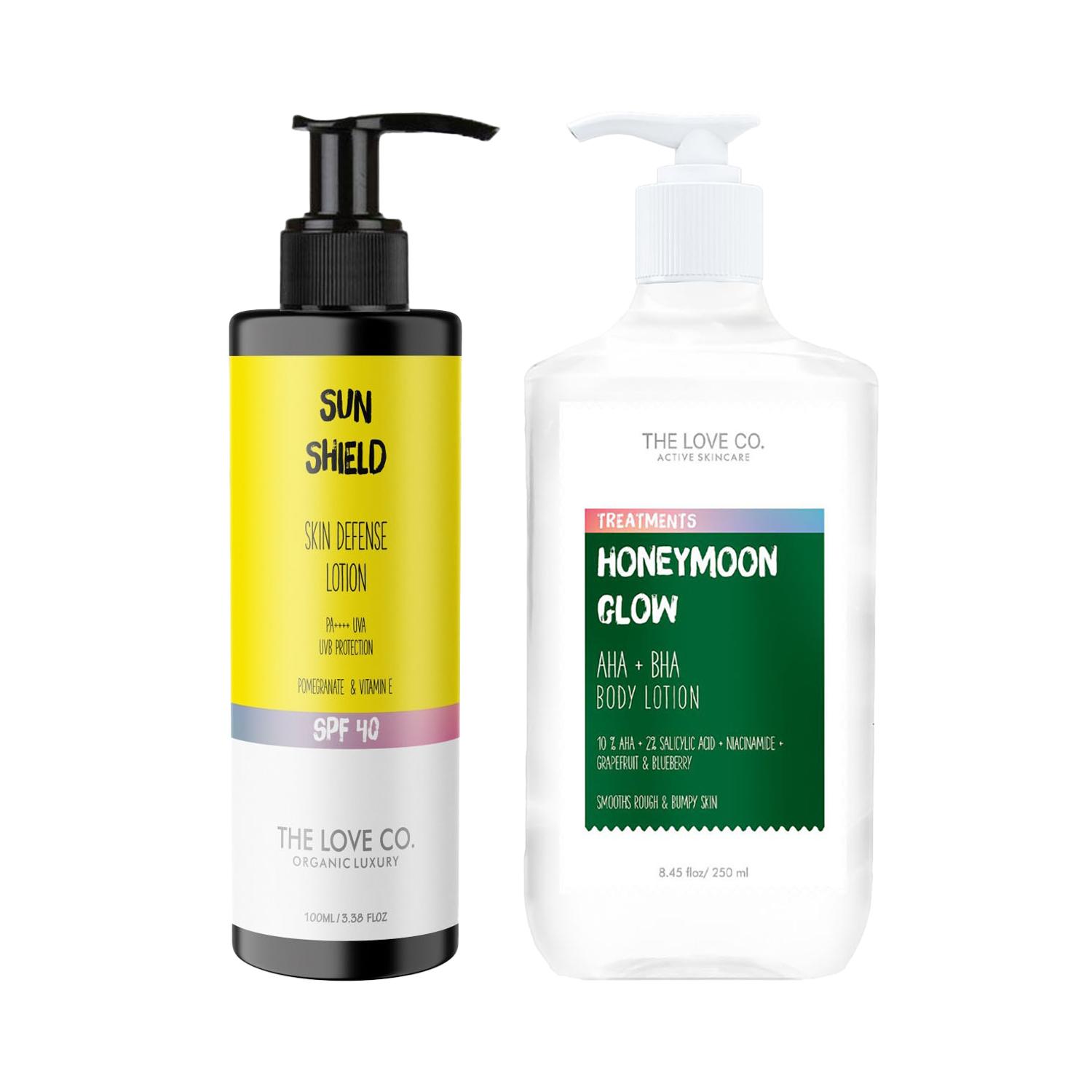 THE LOVE CO. | The Love Co. Sunscreen Lotion + Honeymoon Body Wash Combo (Pack of 2)