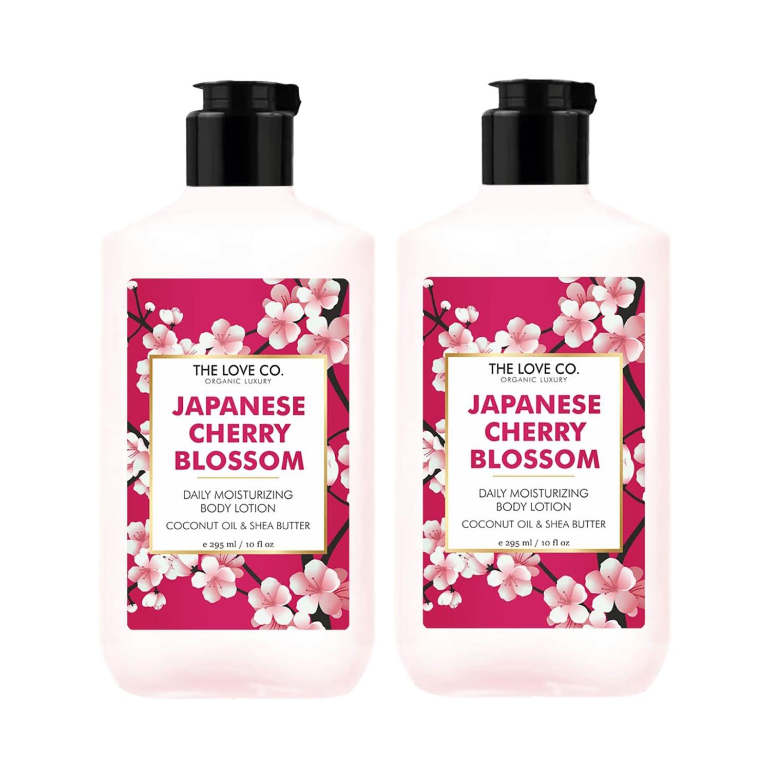 THE LOVE CO. | The Love Co. Japanese Cherry Blossom Body Lotion - 250ml each Combo (Pack of 2)