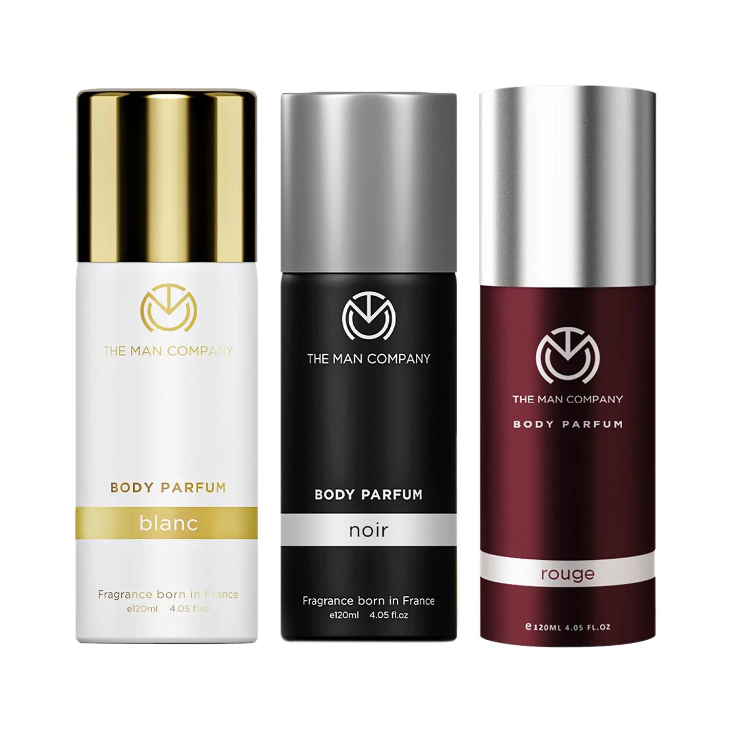The Man Company Body Spray Combo Of Blanc, Rouge & Noir - Pack Of 3