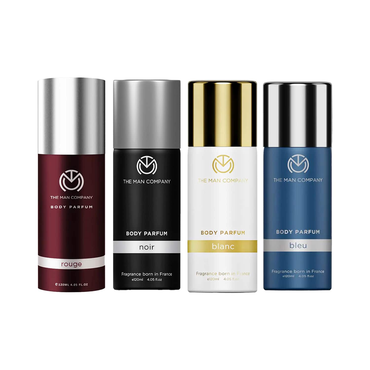 The Man Company | The Man Company Body Perfume - Blanc Bleu Rouge Noir Combo